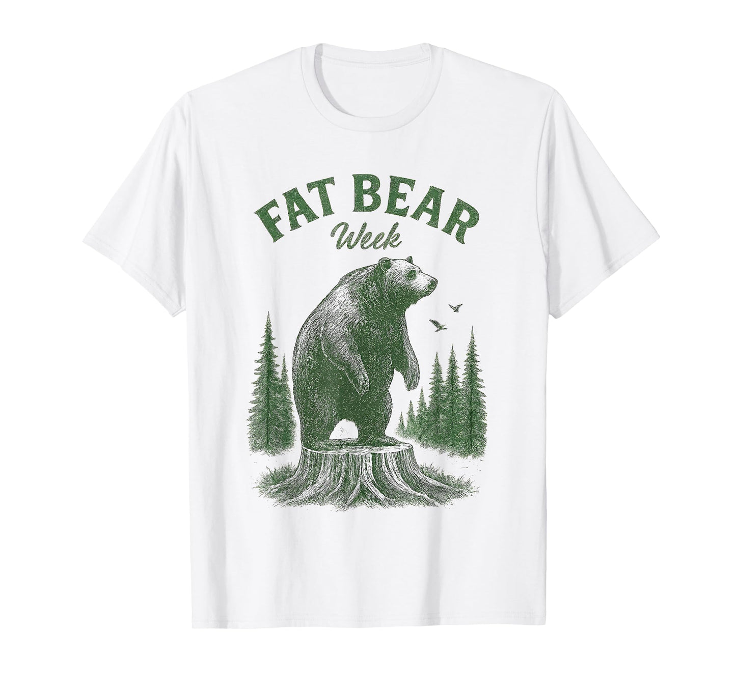 Fat Bear Week Vintage Retro Grizzly Bear T-Shirt