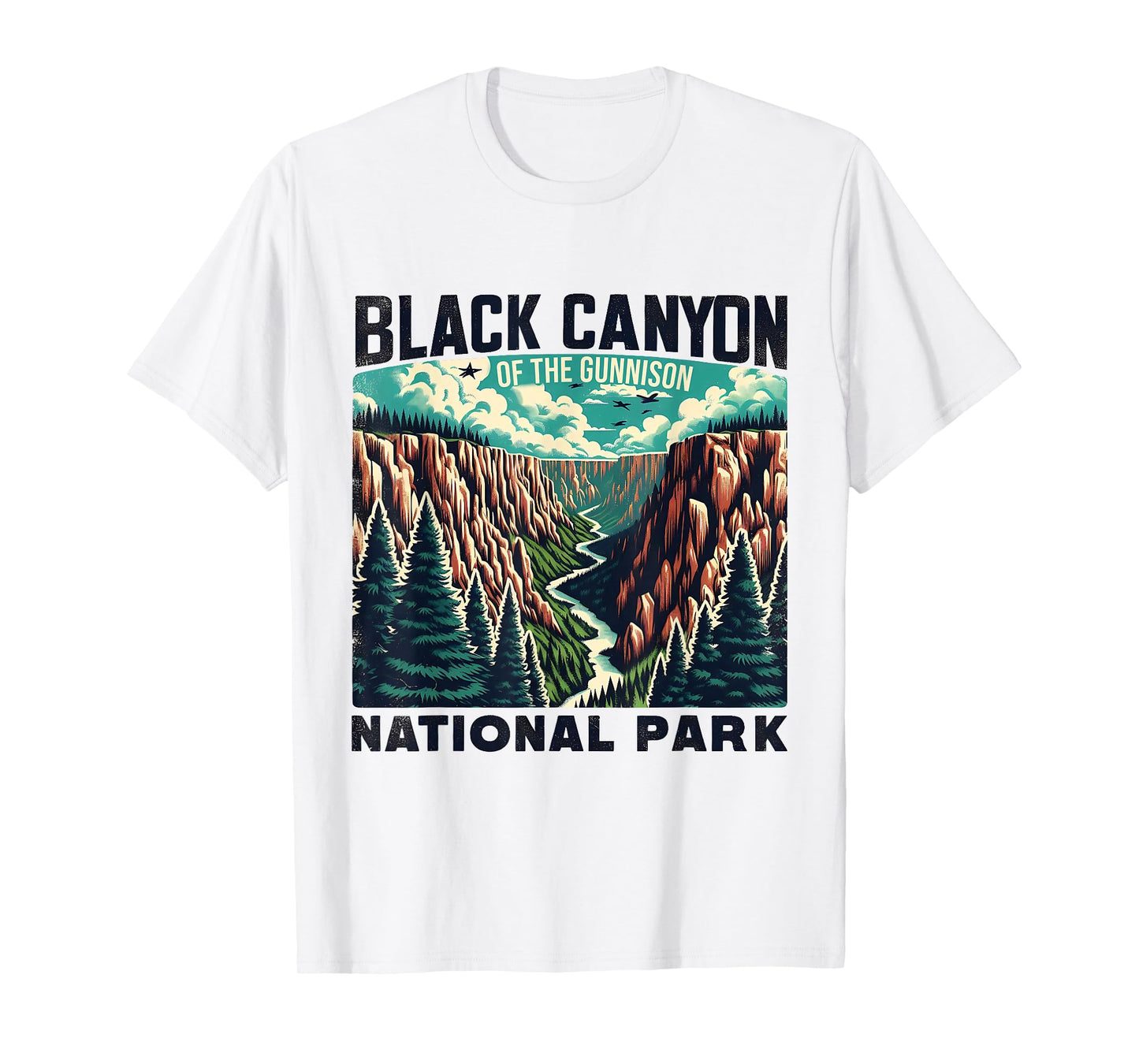 Black Canyon of The Gunnison National Park Hiking Tee T-Shirt