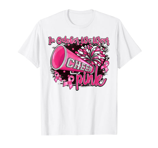 Pink Out Football Cheer for The Cure Breast Cancer Awareness T-Shirt