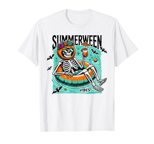 Summerween Vibes - Halloween Summer Fun T-Shirt