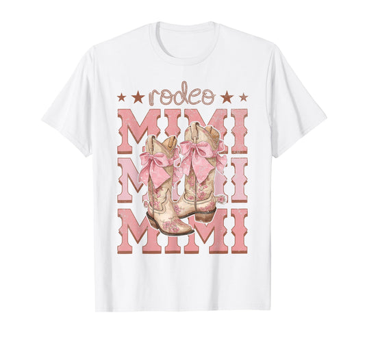 Rodeo Mimi Pink Boots Coquette Cow-Girl Birthday Party T-Shirt