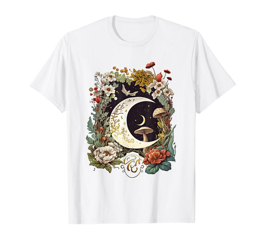 Aesthetic Goblincore and dark Cottagecore Mushroom T-Shirt