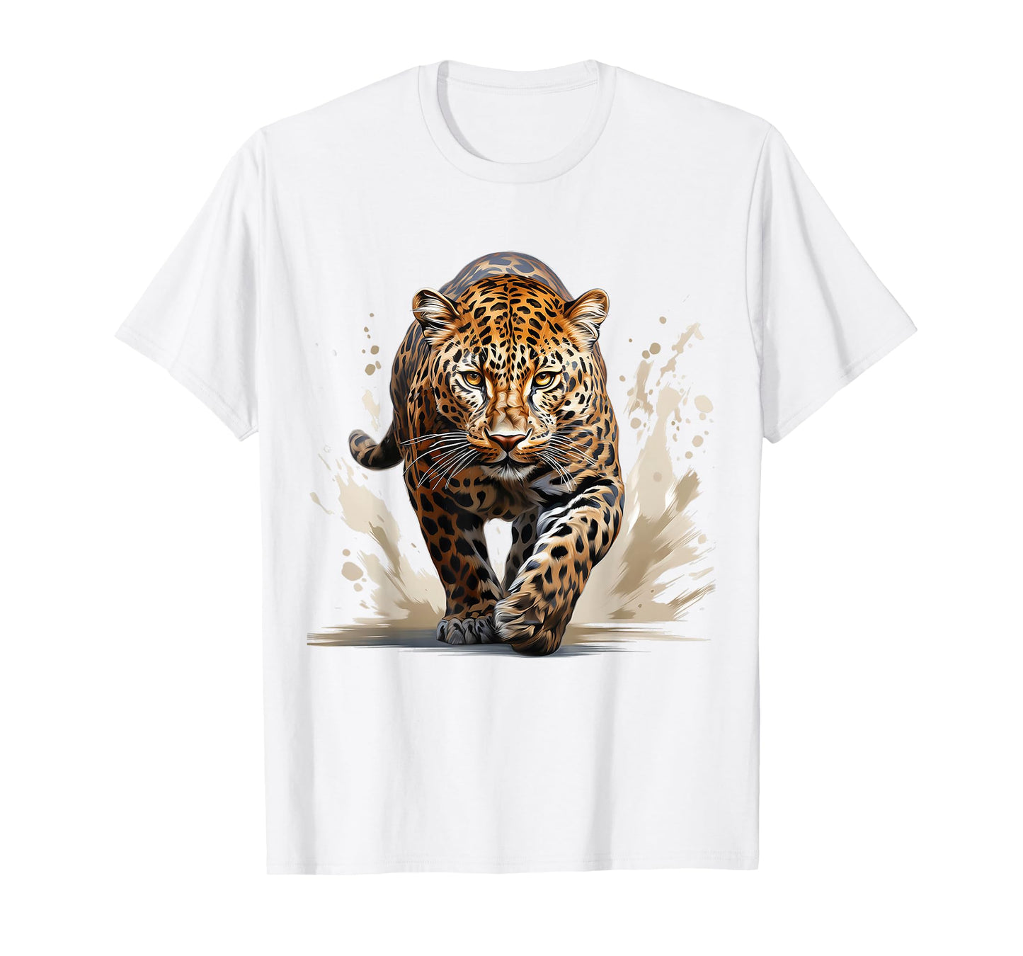 Leopard Painting Animal Art Abstract Graphic Leopard T-Shirt