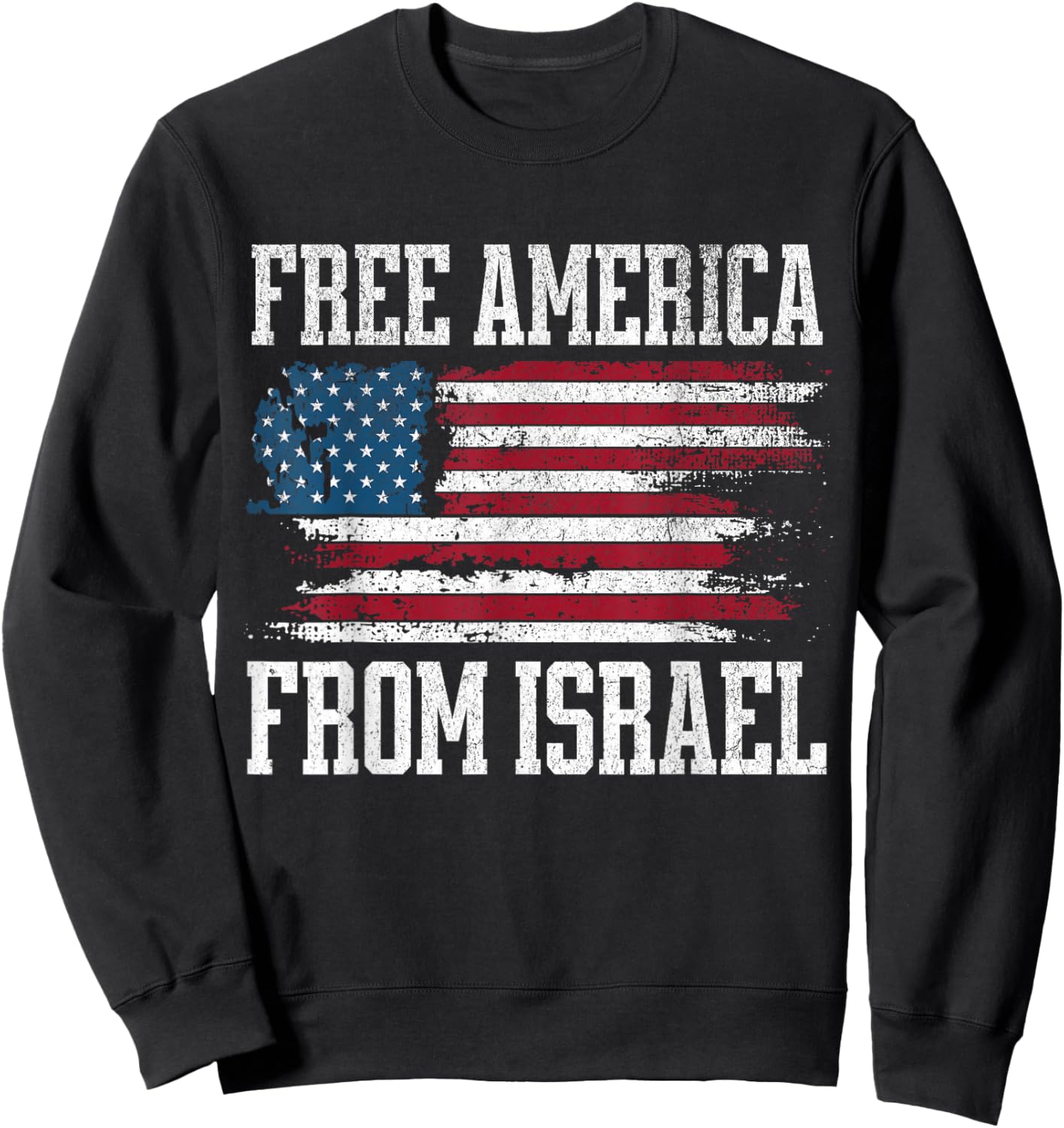 Free America from Israel T-Shirt - Sweatshirt | Black