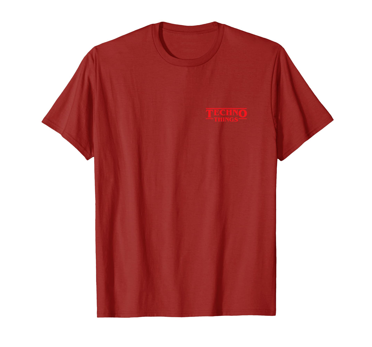 Techno Things Red Retro Logo - House X Techno T-Shirt