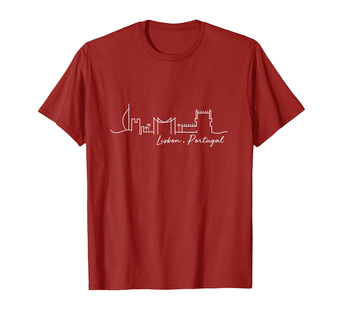 Signature Lisbon City Skyline - Portugal Souvenir T-Shirt
