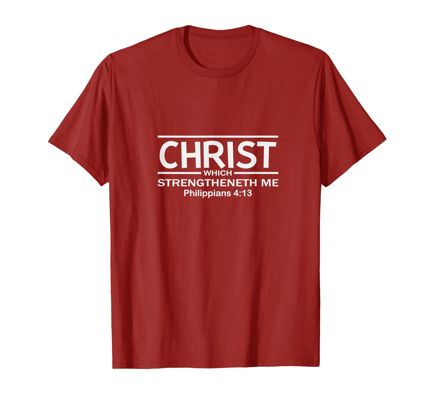 Christ Which Strengtheneth Me Women Men Inspirational Gift T-Shirt