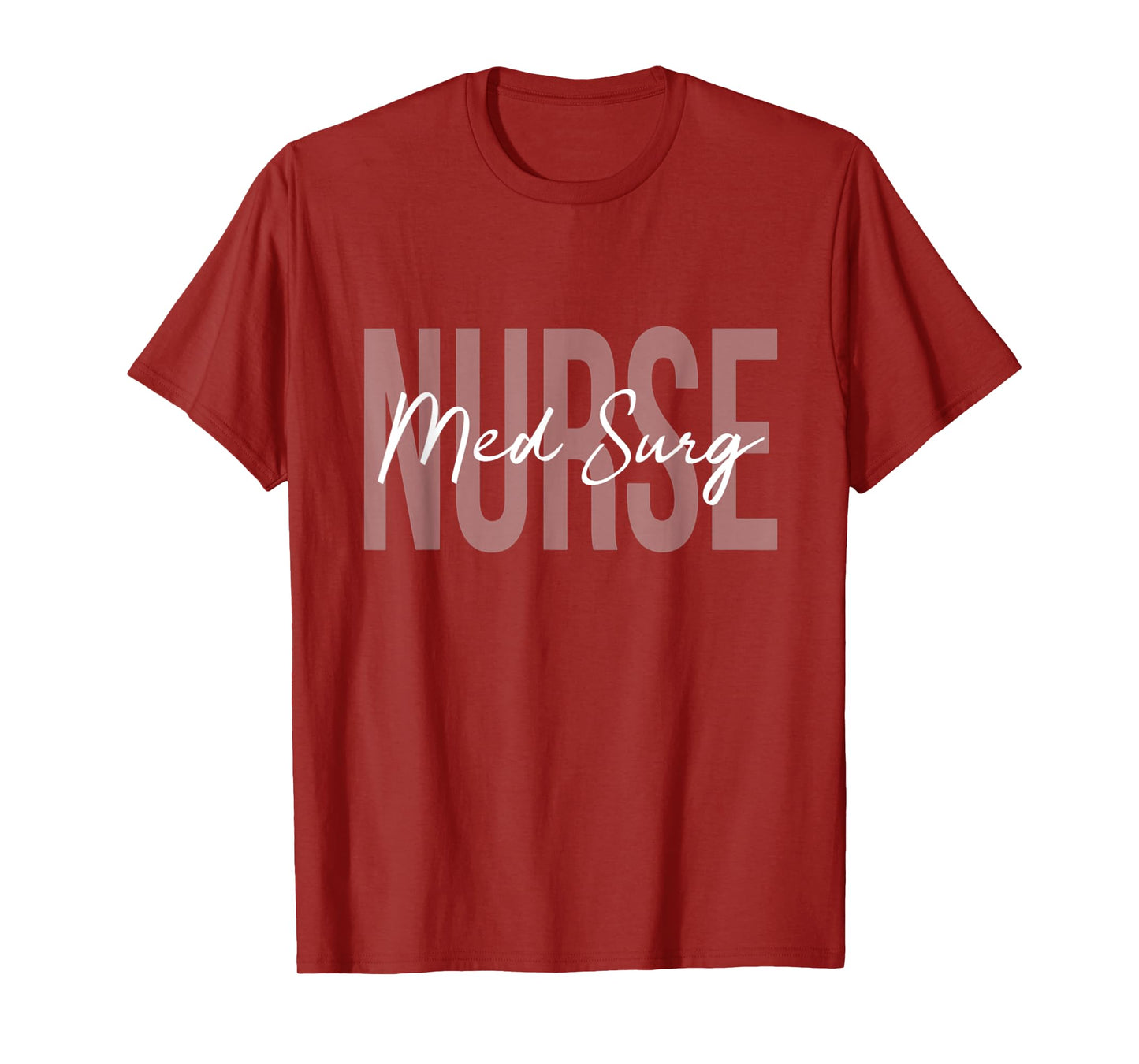Med Surg Medical Nurse Ideas Women's Nurse Themed T-Shirt - Black, Small, Short Sleeve, U-Neck, Classic Fit, Imported