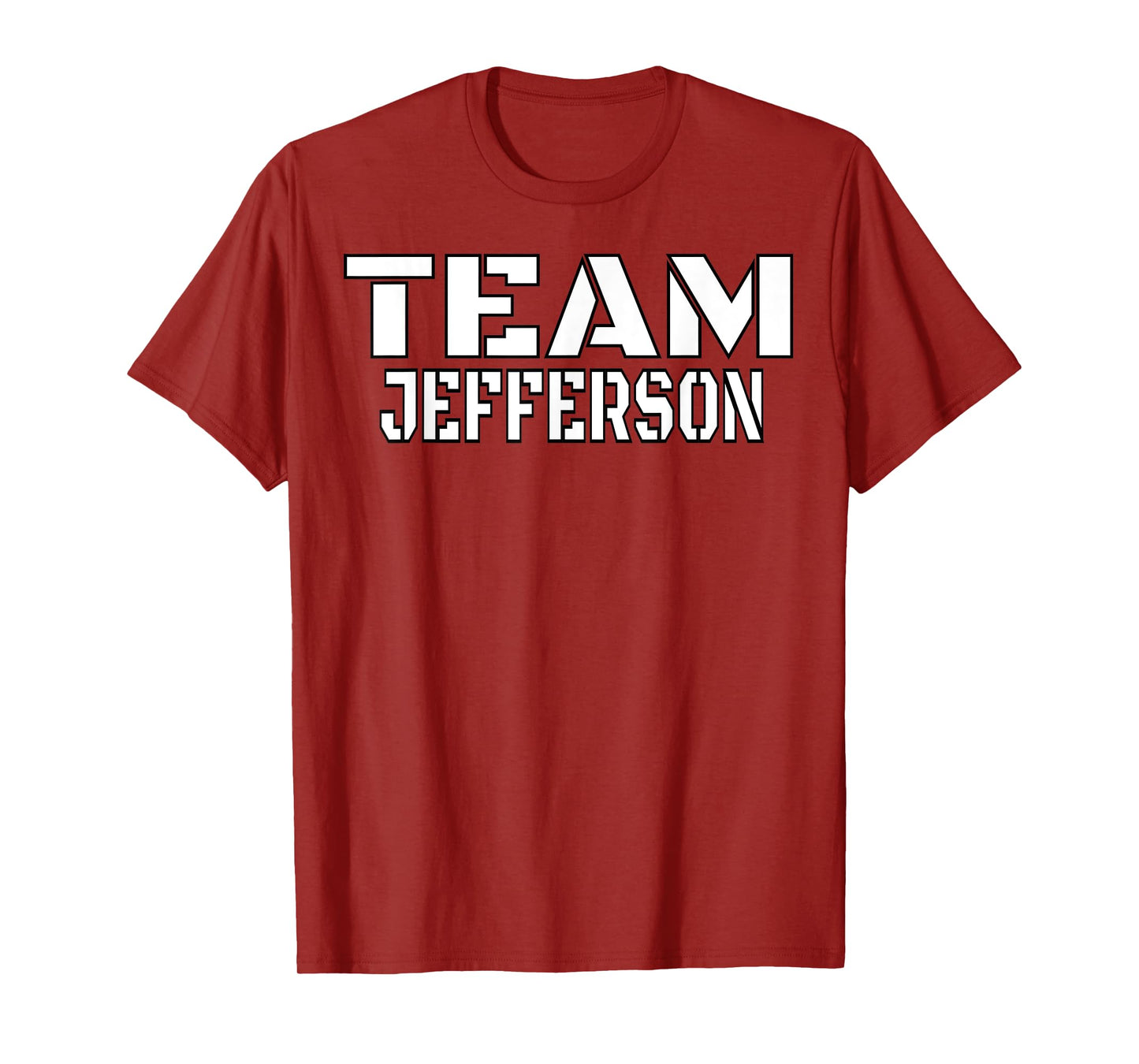 Team Jefferson Unique Personalized Matching Family T-Shirt