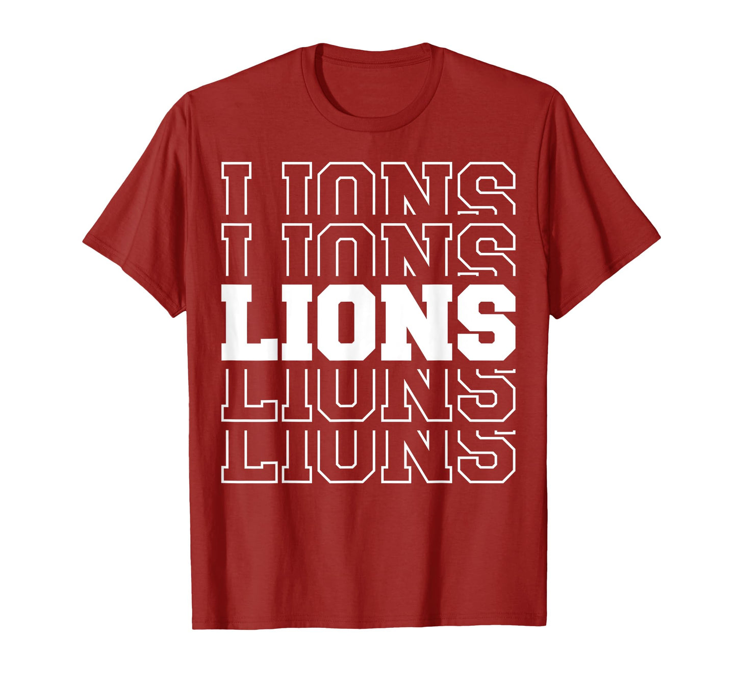 Lions Football Spirit School Mascot Game Day Teacher Gameday T-Shirt