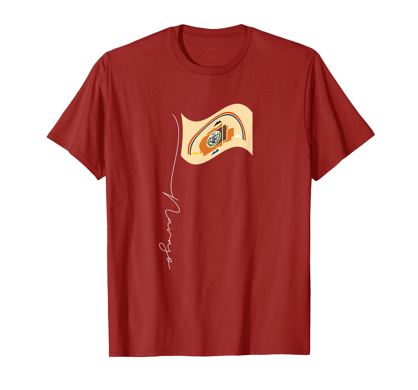 Navajo Signature Flag Pole - Elegant Patriotic Navajo Flag T-Shirt