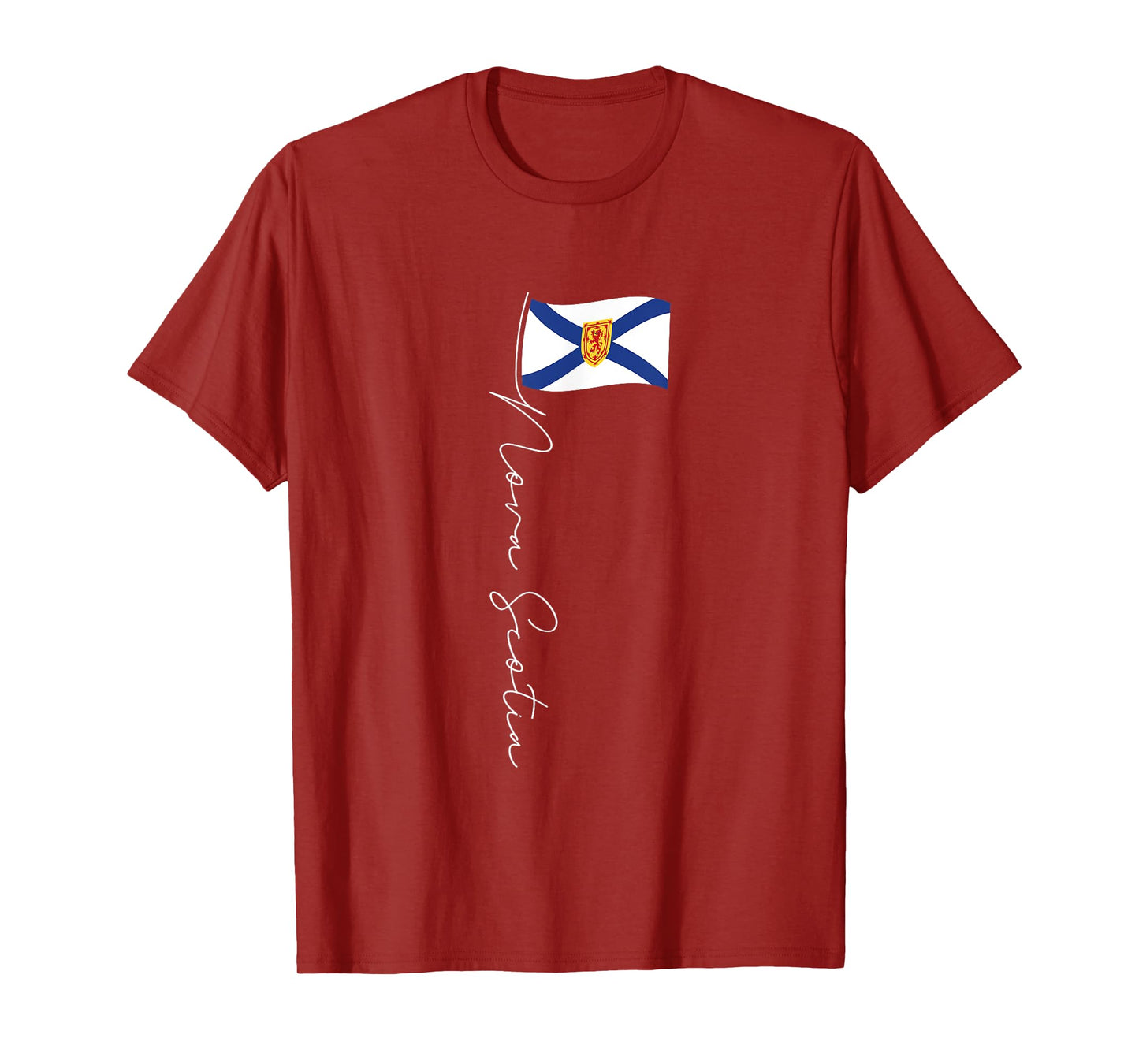 Nova Scotia Signature Flag Pole Patriotic Nova Scotian Flag T-Shirt