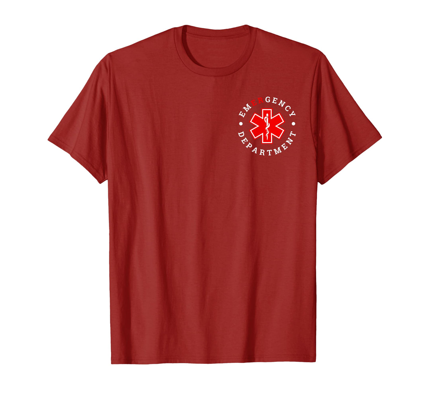 Emergency Department ER Trauma Front and Back Design T-Shirt