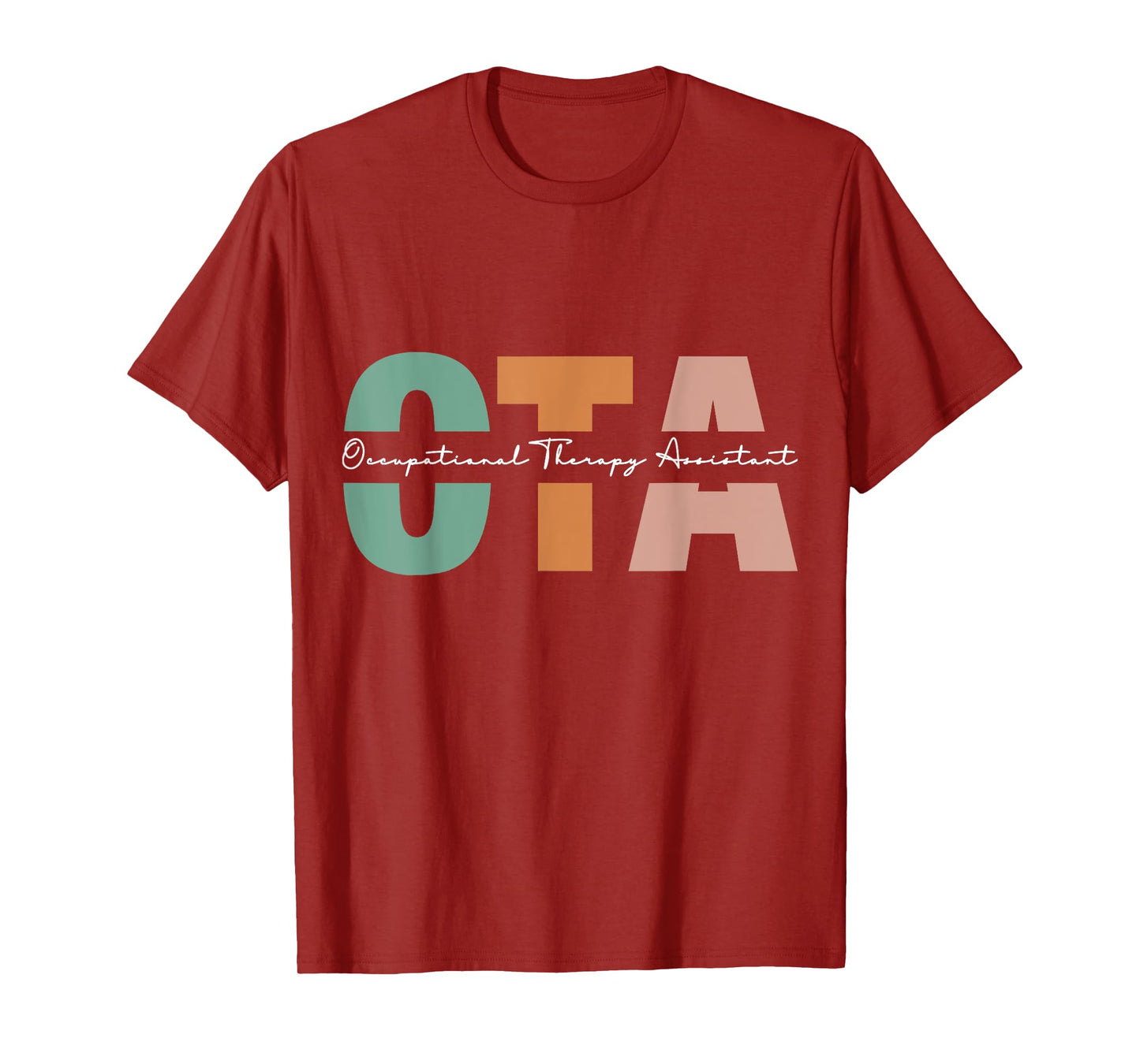 Occupational Therapy Assistant OTA T-Shirt, Unisex-Adult, Black, Short Sleeve, Small, Classic Fit, Modern Creative Design, Graduation, People, Exercise and Fitness, Spring