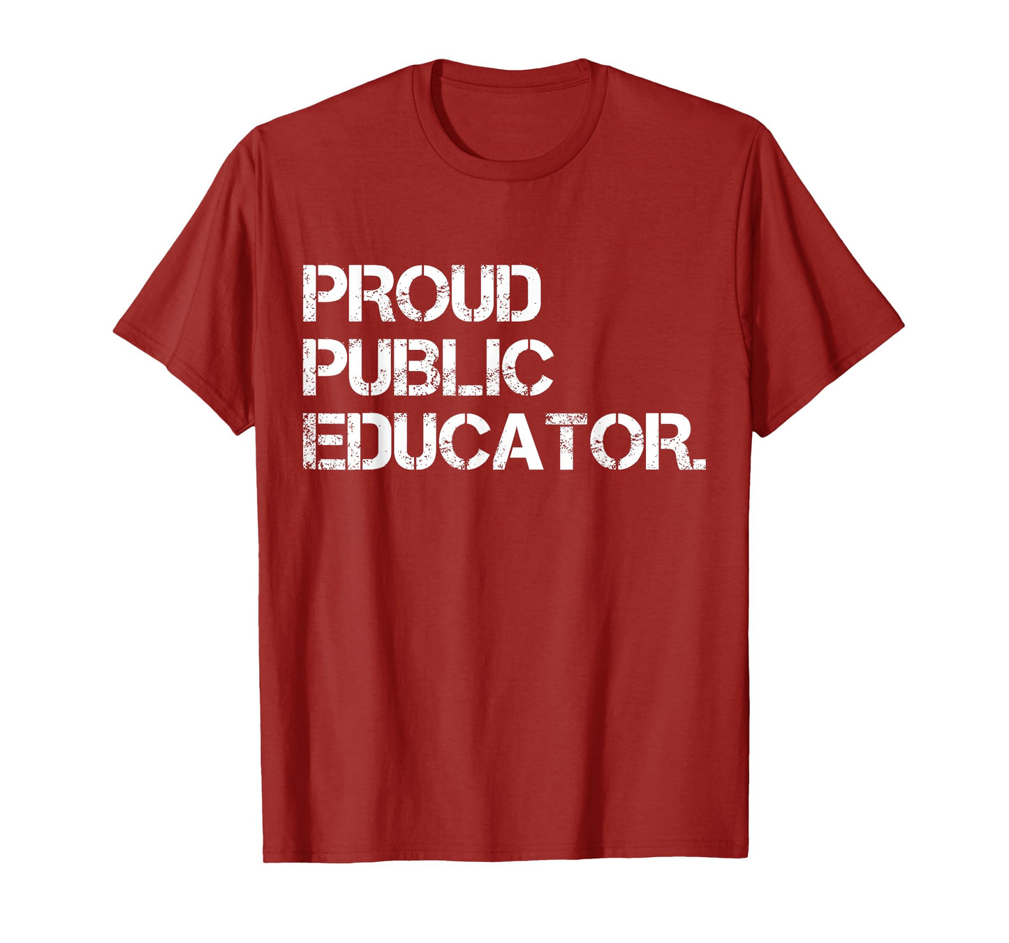 Proud Public Educator Funny Public School Teacher Apparel T-Shirt for Men Women