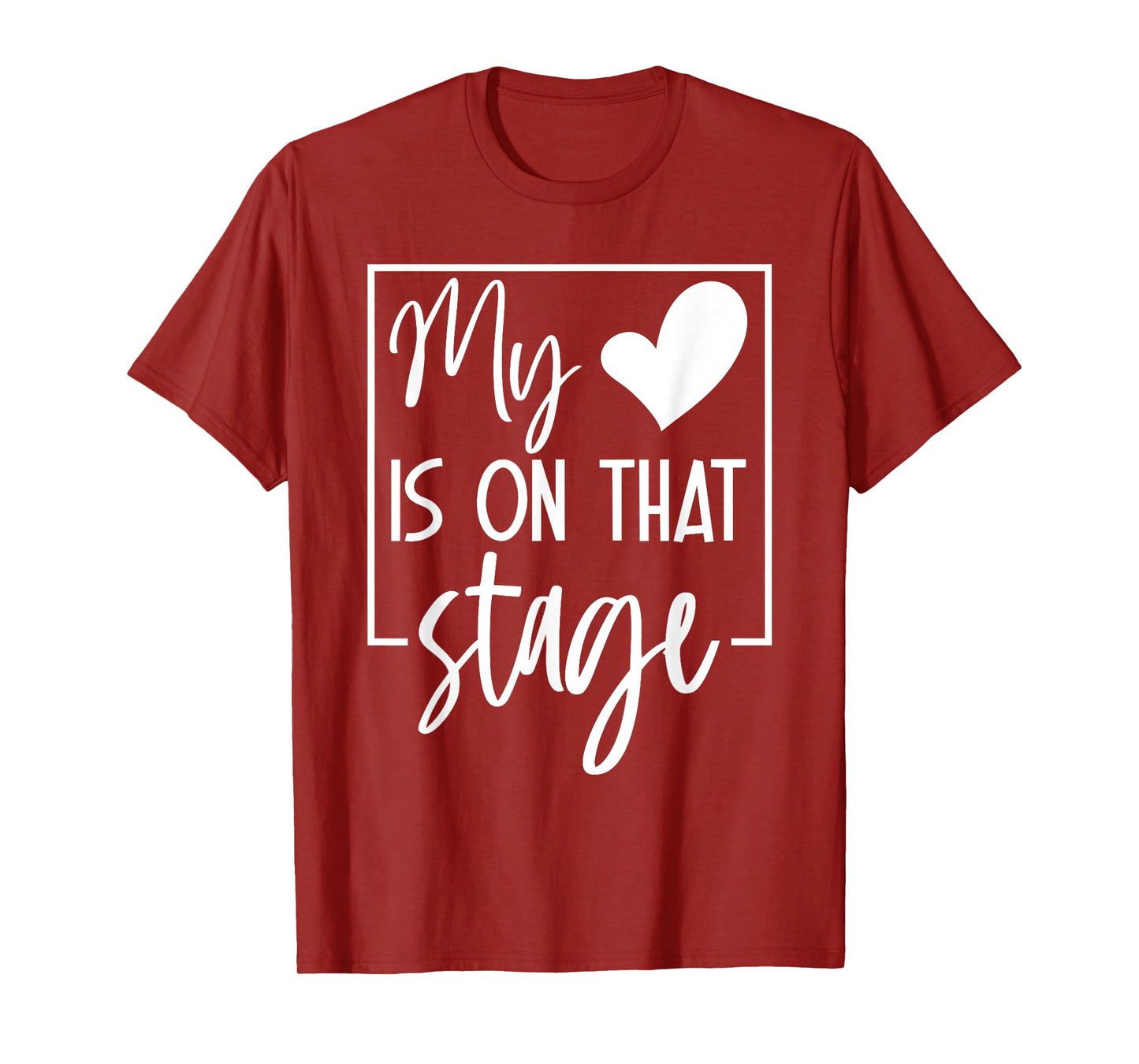 Retro Funny My Heart Is On That Stage Dance Ballet Mom Mama T-Shirt