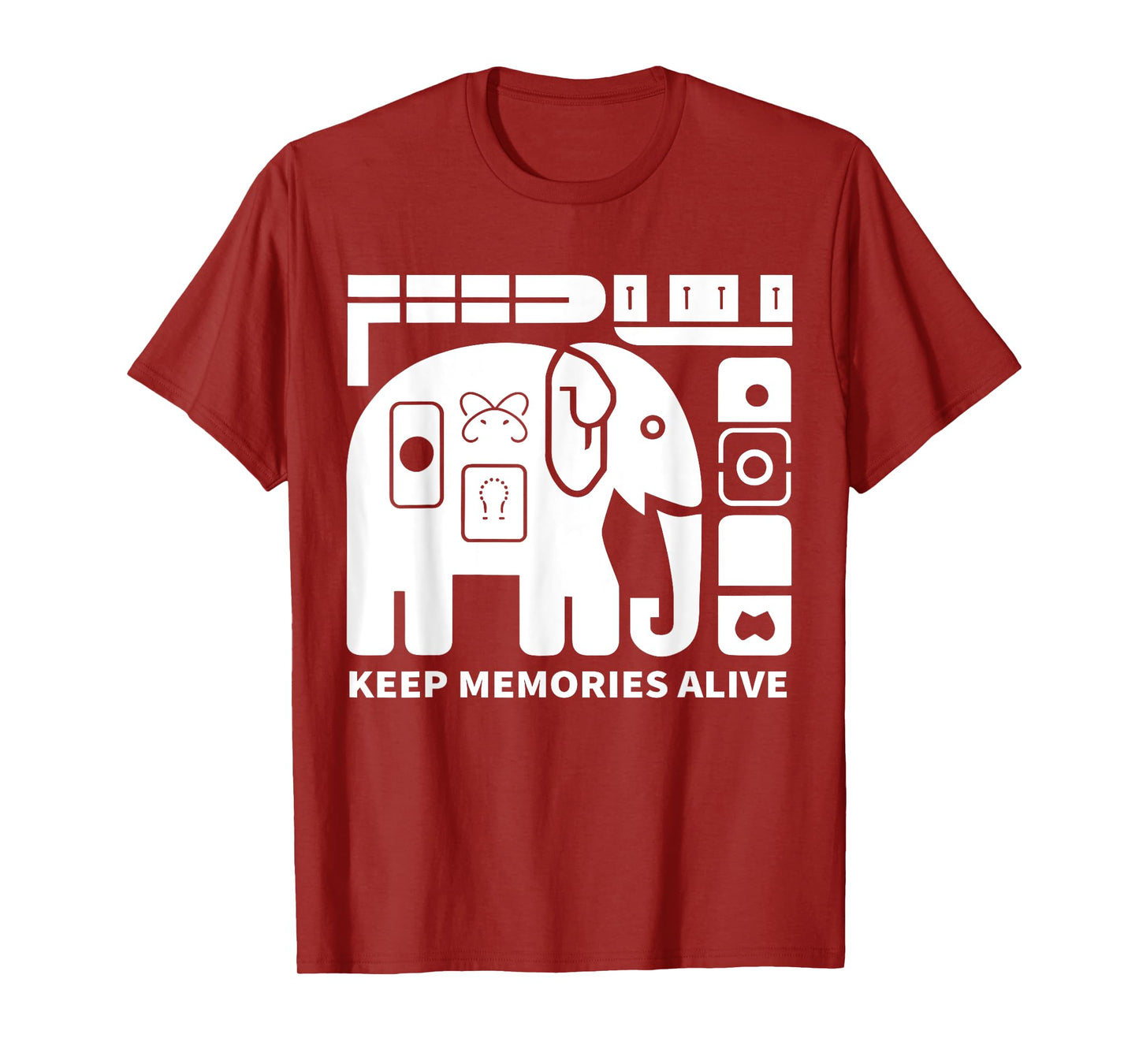 Keep Memories Alive Elephant Alzheimer's Awareness Purple T-Shirt