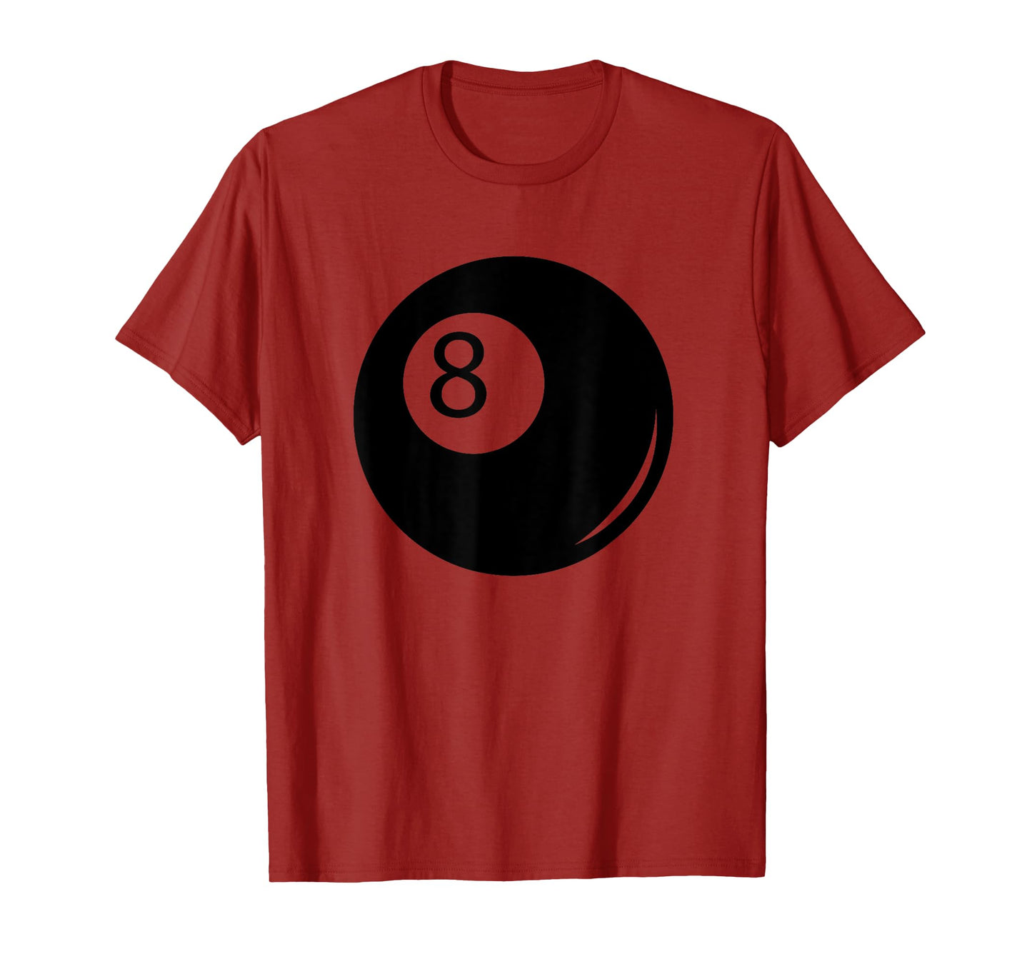 Silhouette Pocket Billiards Pool 8 Ball Cue Stick Player Fan T-Shirt