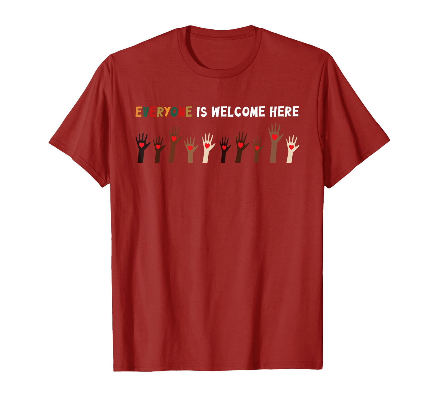 Everyone Is Welcome Here Idaho Teacher T-Shirt