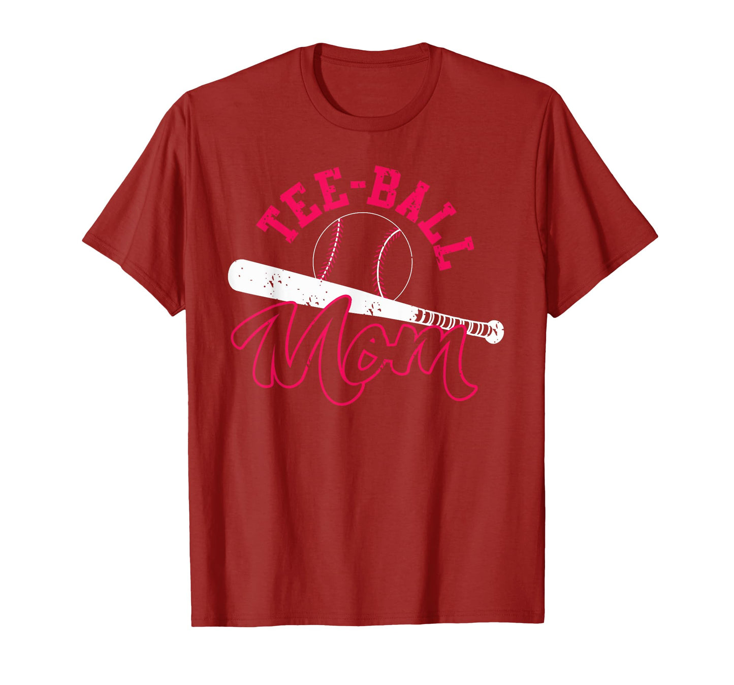 Tee-ball Mom Shirt | Cute Play T-Ball Women Tee Gift T-Shirt