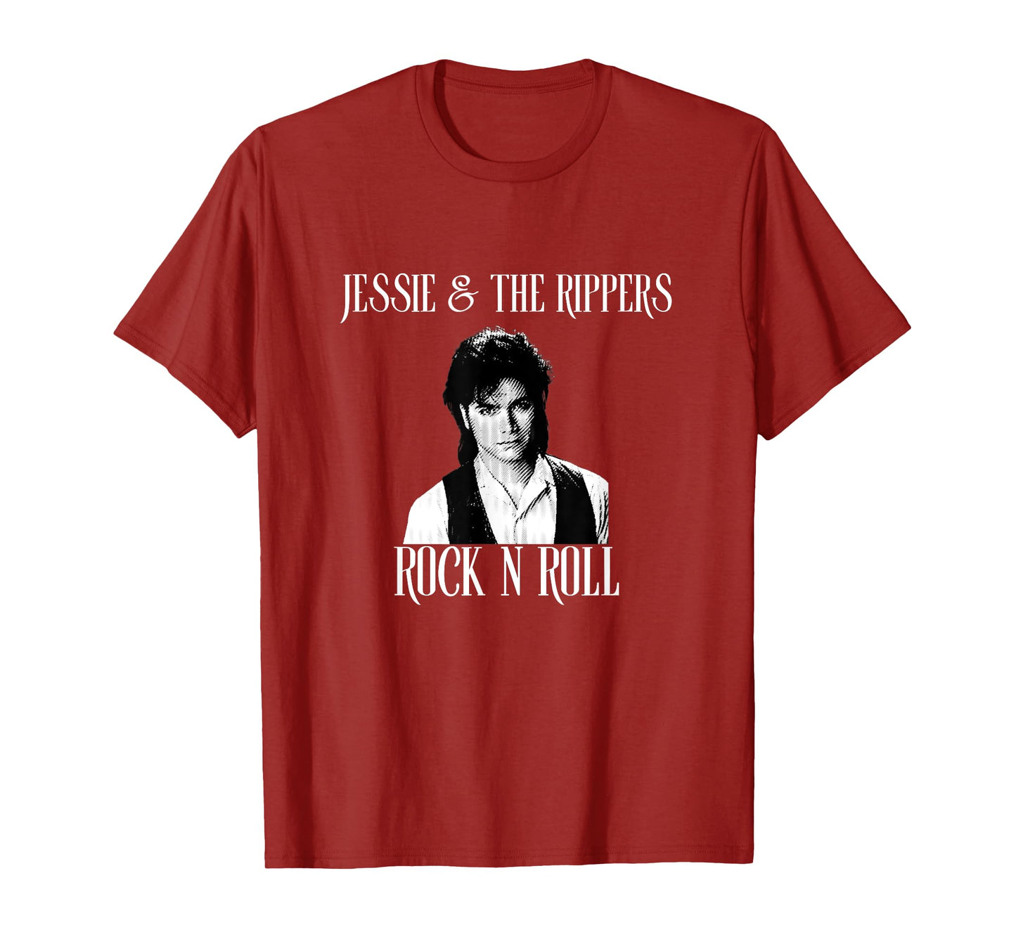 Rock Your Insanity Unisex-Adults Black Small Retro Jessie Rippers Band T-Shirt
