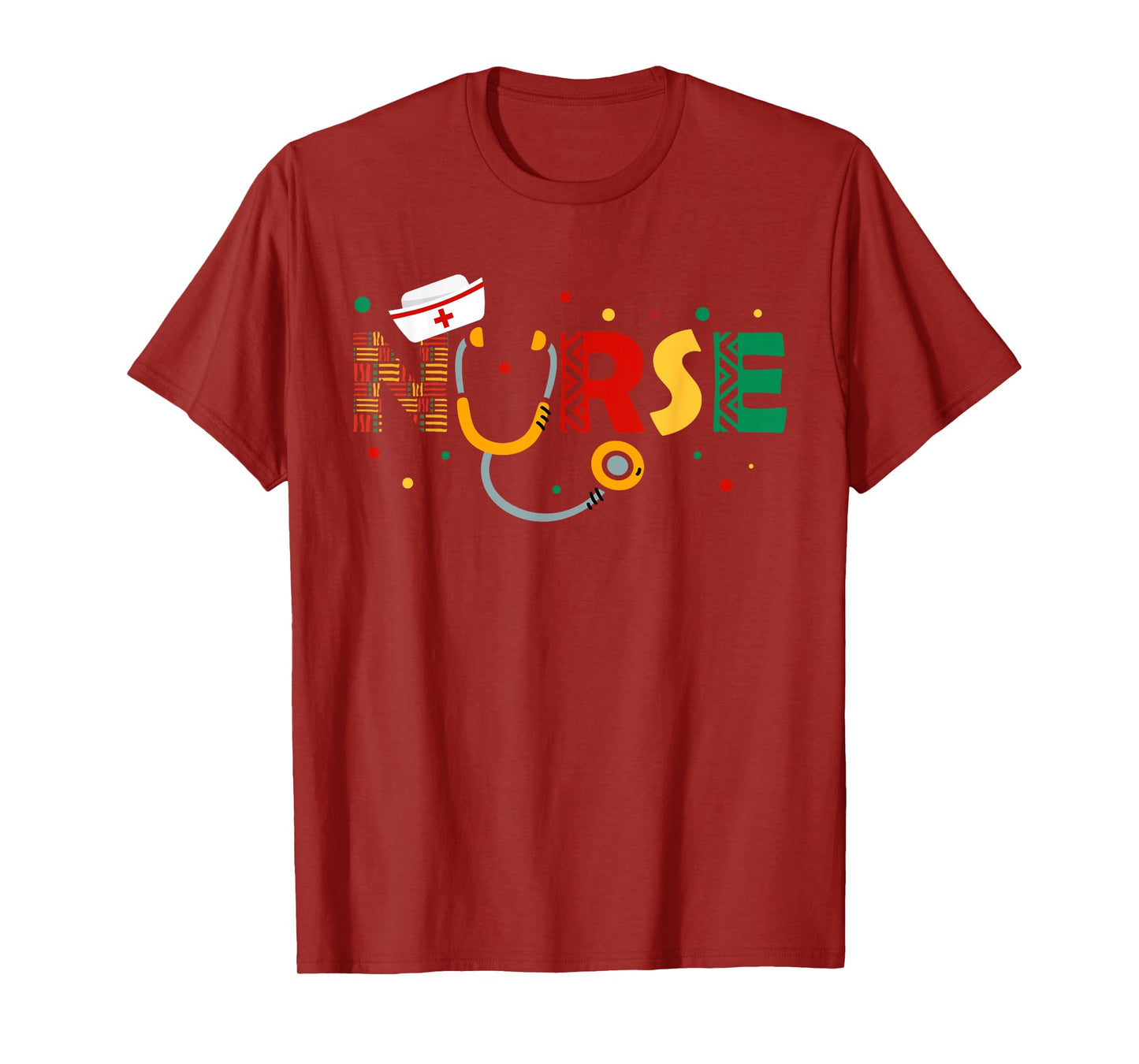 Juneteenth Nurse Melanin Nursing Stethoscope Black History T-Shirt