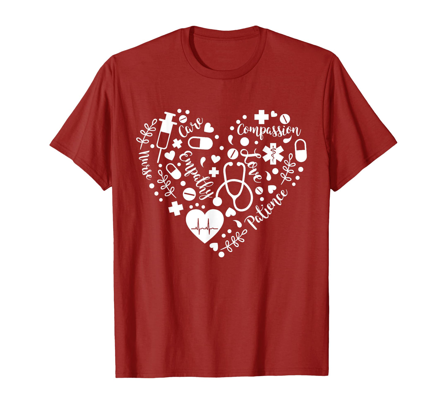 Nurse Life Heart Symbol - RN Nursing Nurse Day & Nurse Week T-Shirt