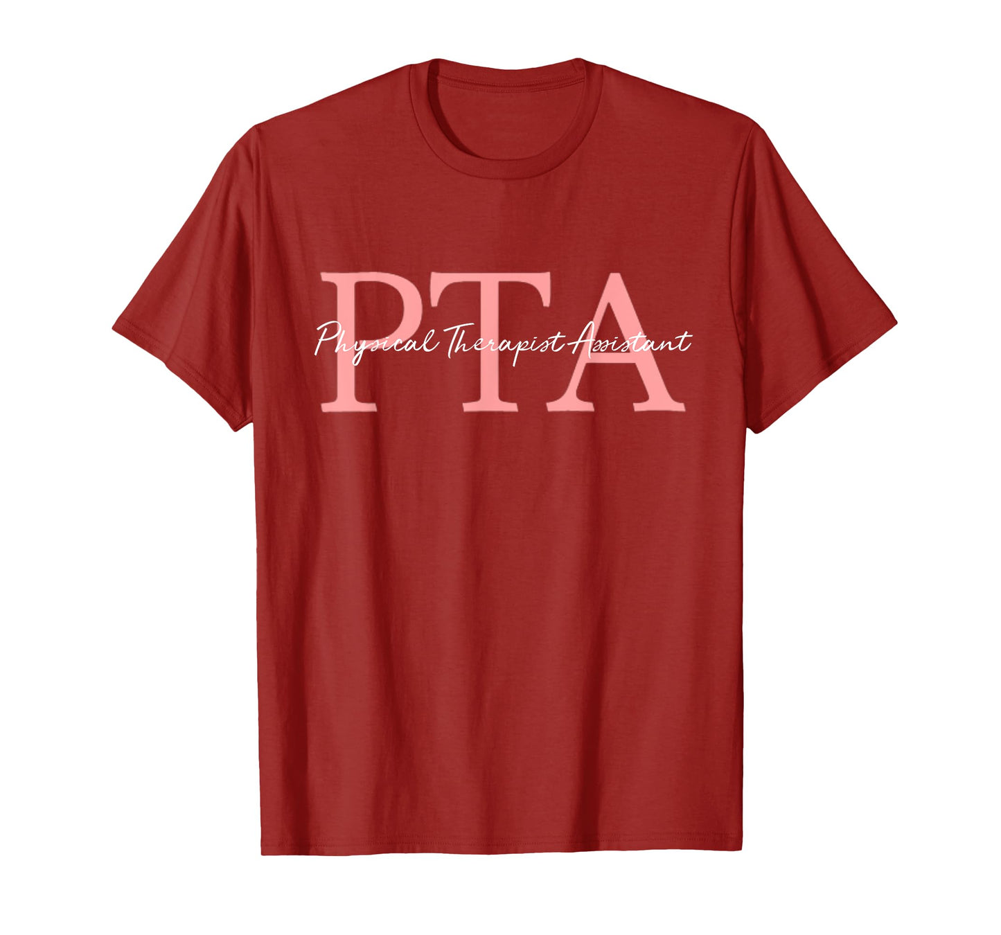 Stay Fit and Healthy Ideas Physical Therapist Assistant PTA Unisex-Adults Black Cotton Blend Short Sleeve T-Shirt