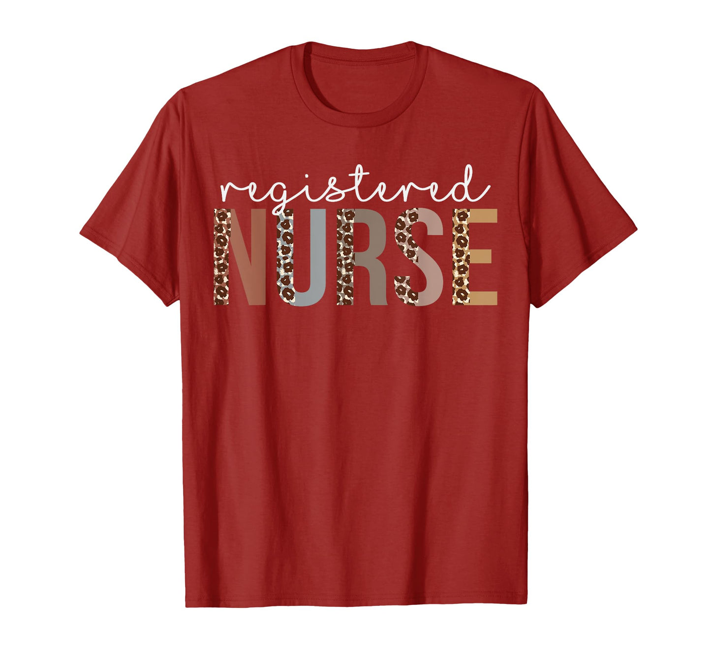 Leopard Registered Nurse Appreciation healthcare workers T-Shirt