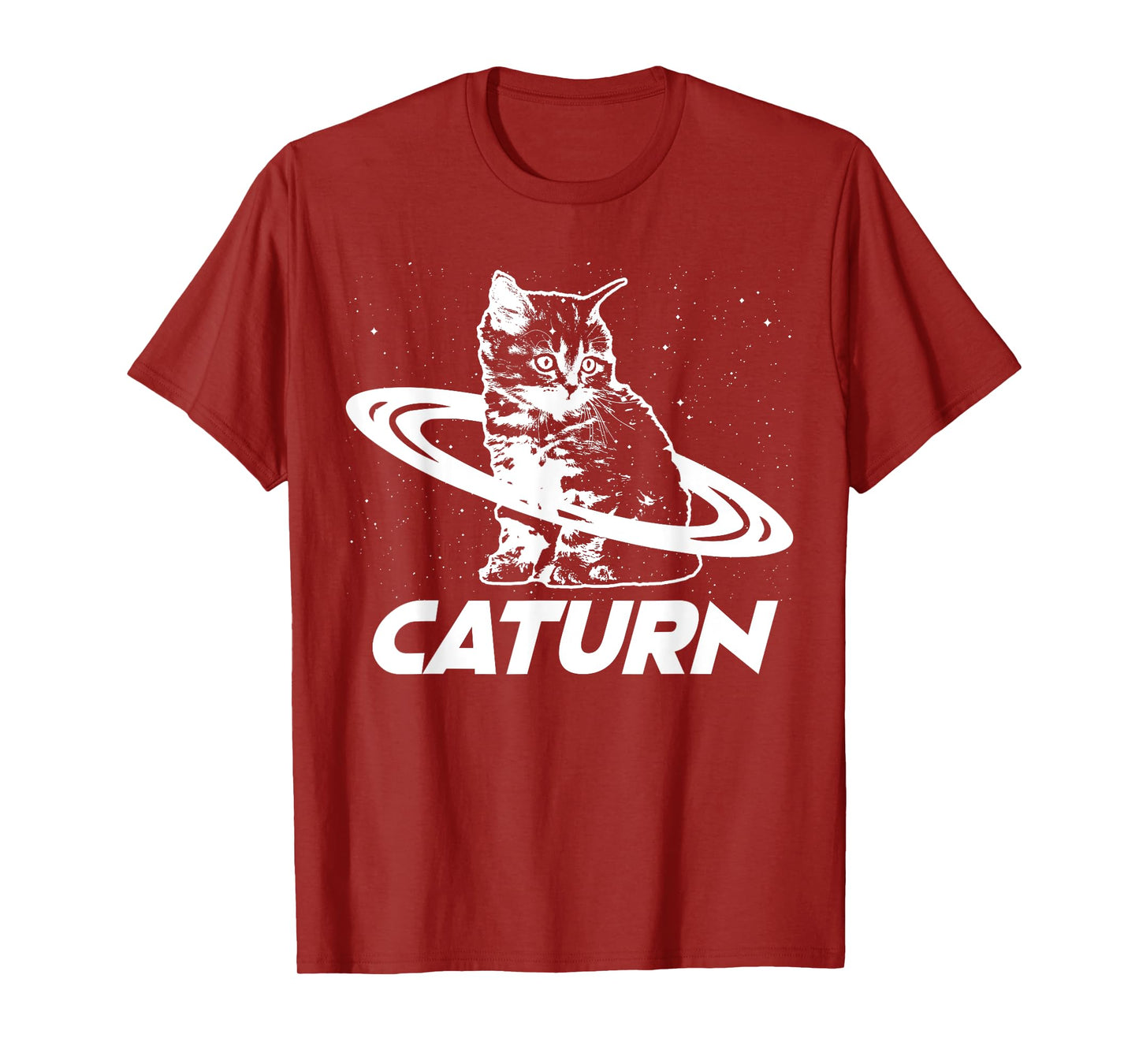 Caturn Saturn Space Cat T-Shirt