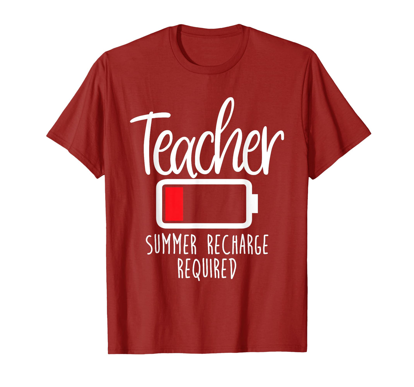 Teacher Summer Recharge Required Last day School Women Funny T-Shirt