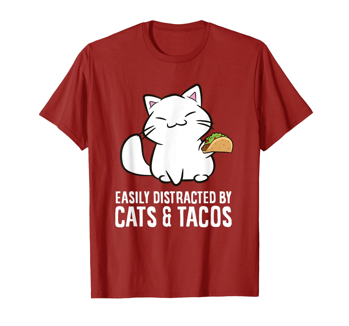 Easily Distracted By Cats And Tacos T-Shirt