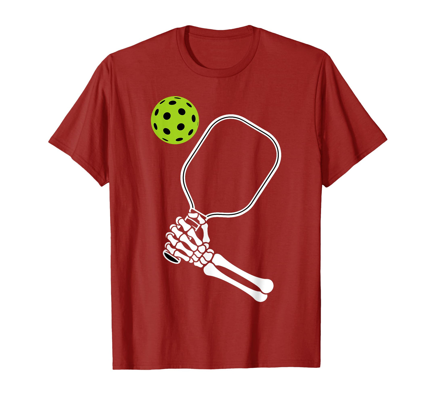 Skeleton Hand Pickleball Paddle Spooky Funny Halloween T-Shirt
