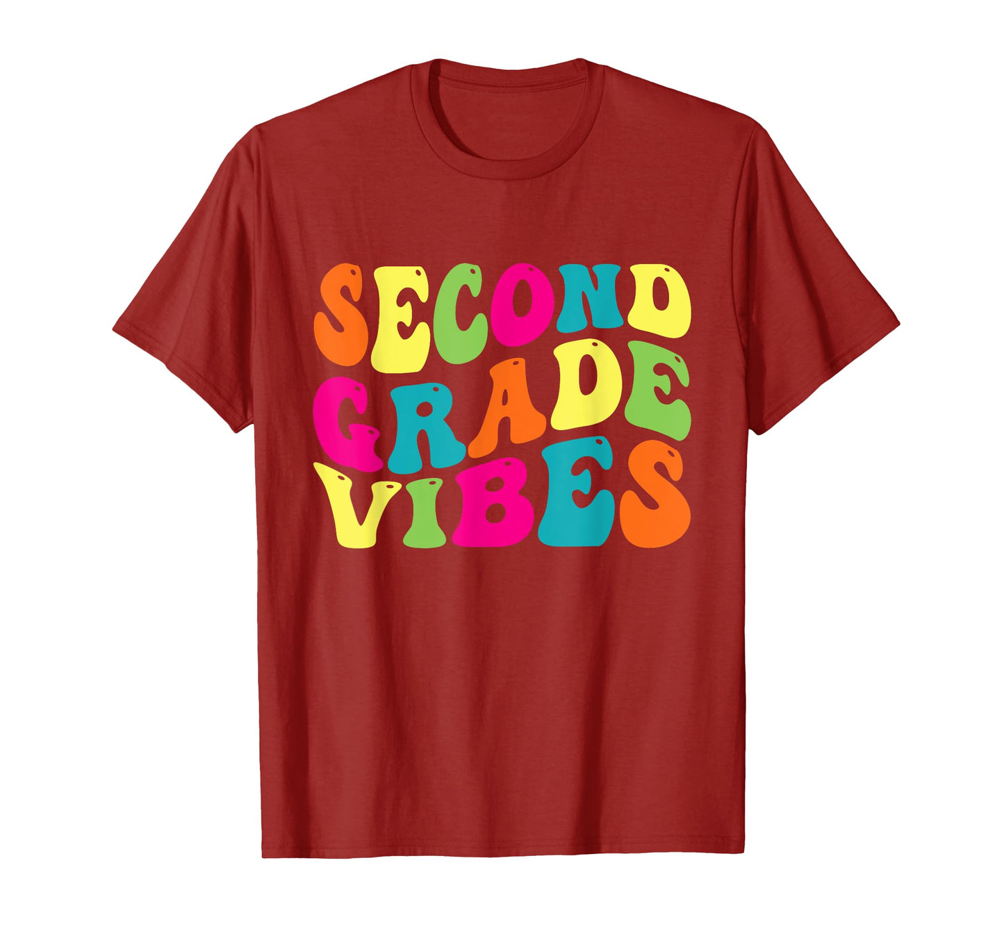 Second Grade Vibes Retro 2nd Grade Teacher 1st Day Of School T-Shirt