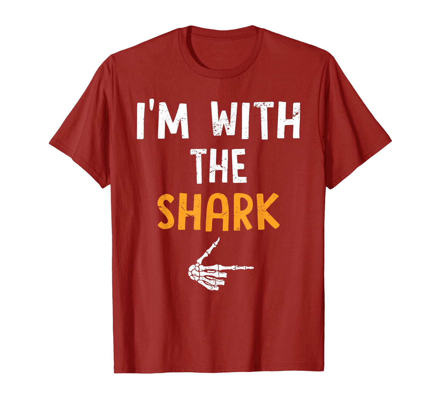 I'm with The Shark Costume Halloween Matching Couple T-Shirt