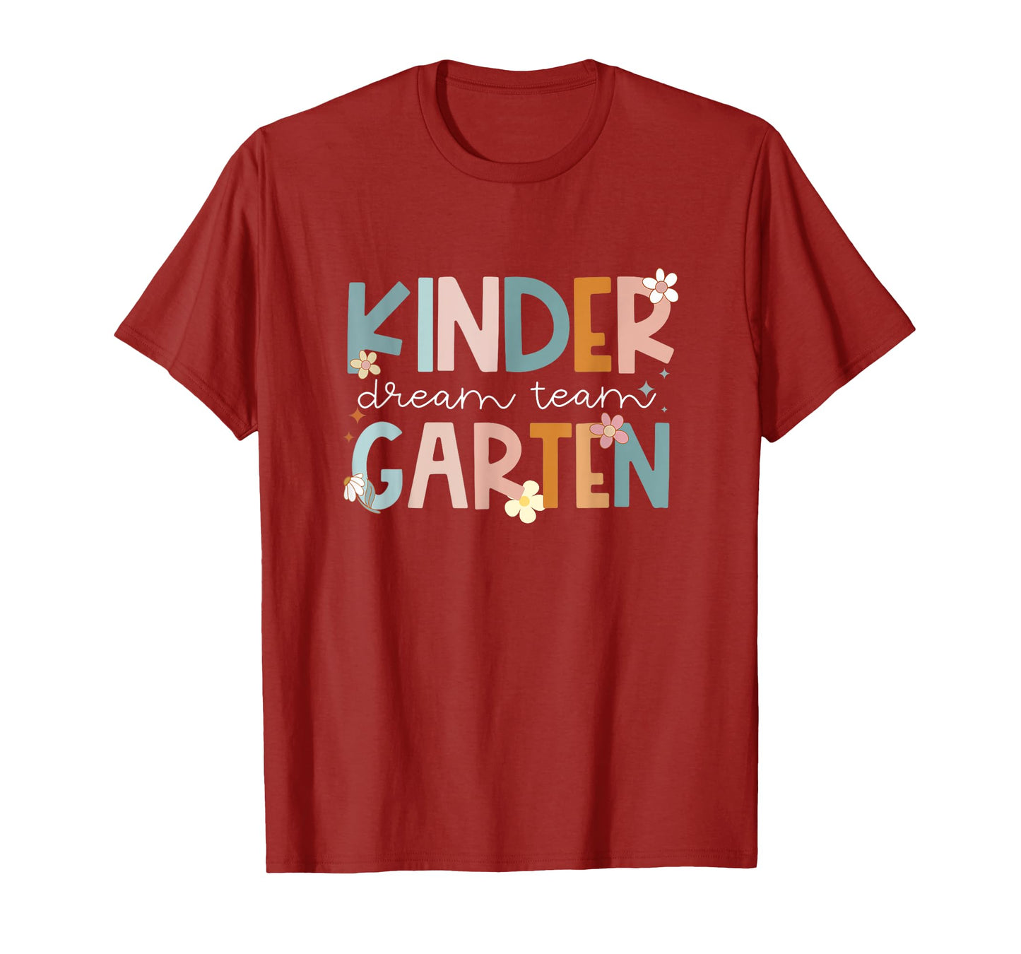 funny Kindergarten team Groovy Teacher Back to School T-Shirt