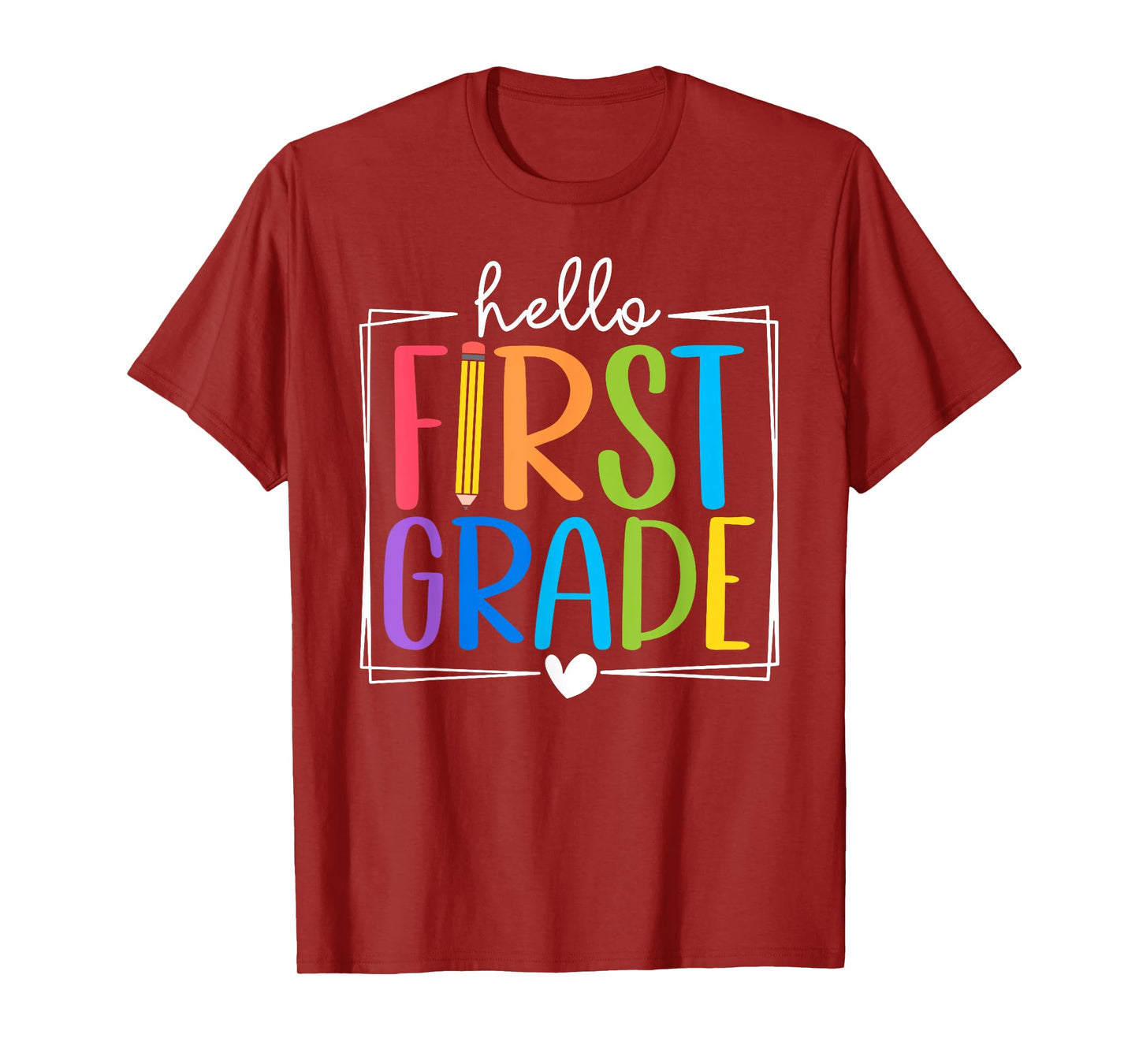 Hello First Grade Team 1st Grade Back to School Teacher Kids T-Shirt
