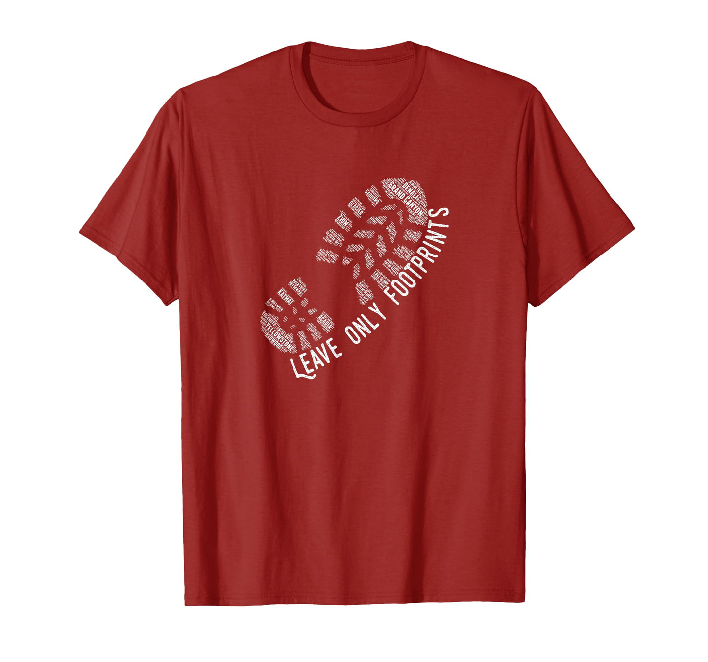 National Park Lover Leave only Footprints T Shirt T-Shirt