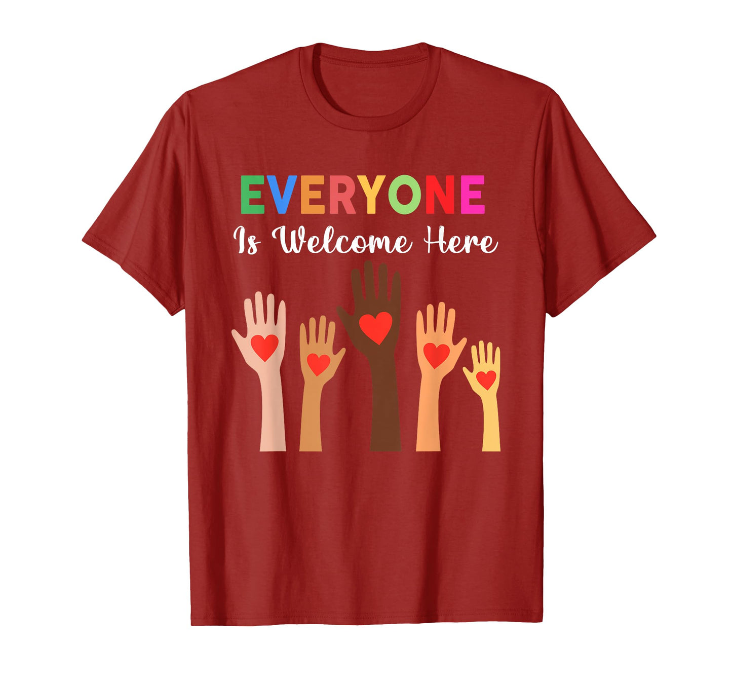 Everyone Is Welcome Here Idaho Teacher T-Shirt