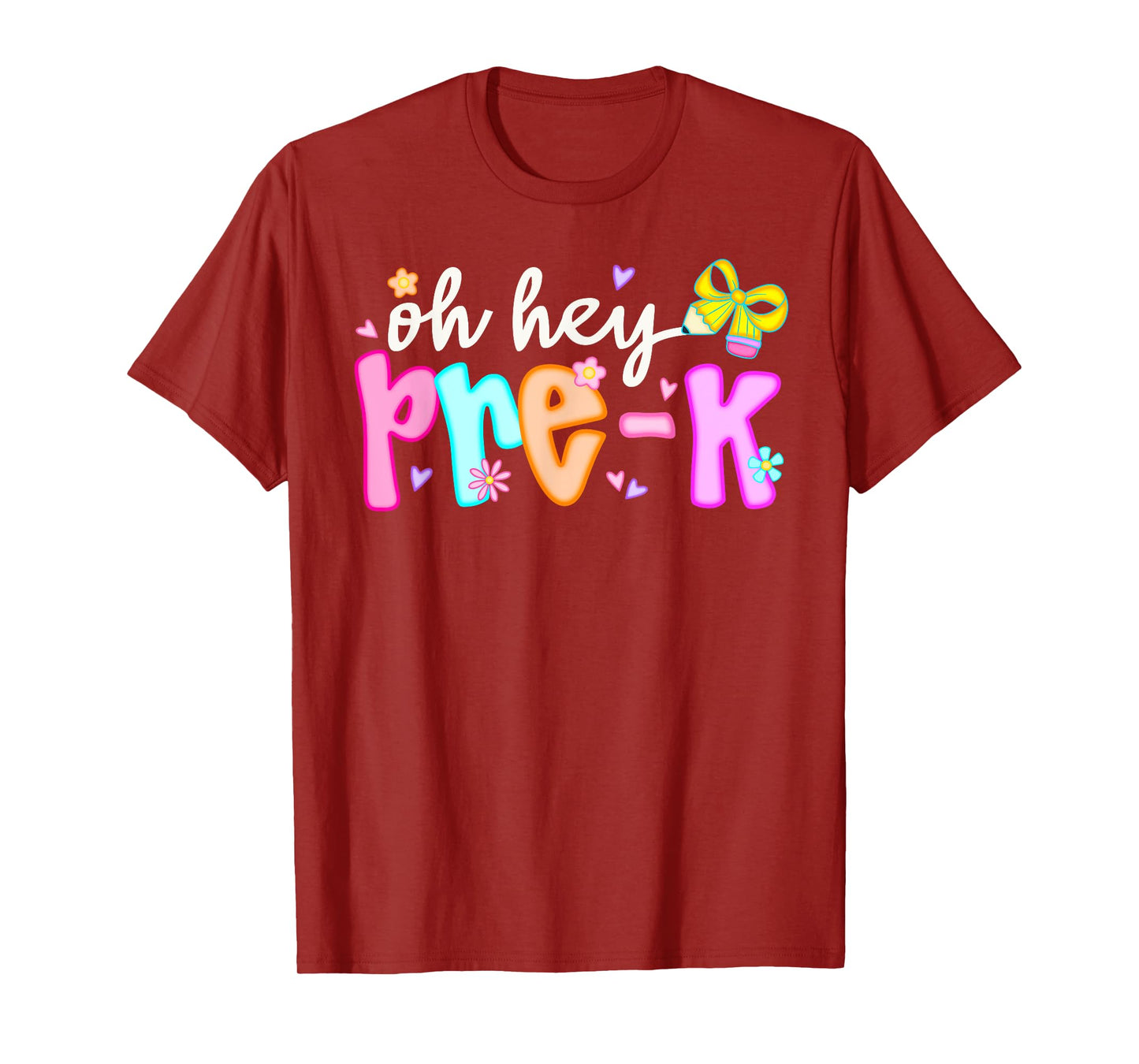 Oh Hey Pre K Preschool Back To School First Day Of School T-Shirt
