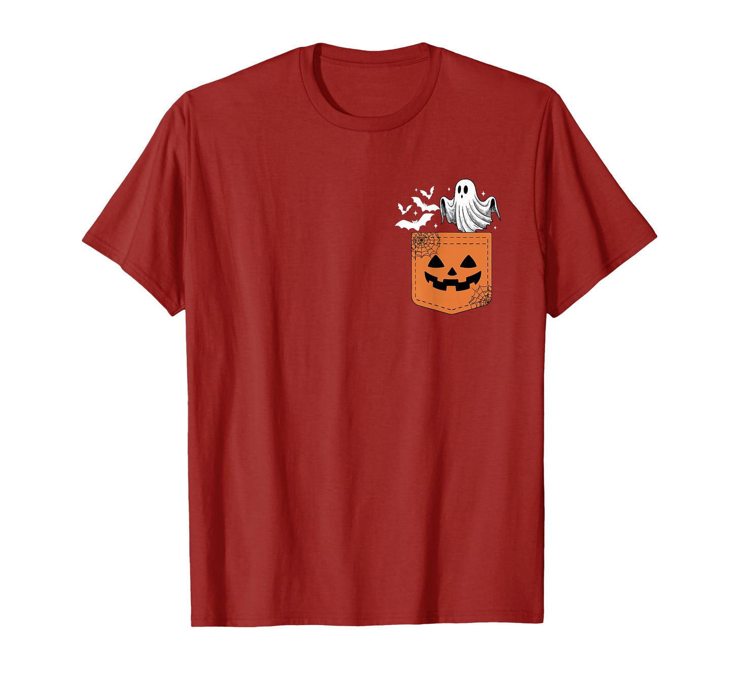 Cute Ghost Bat Halloween Boo Ghost Witch Spooky Seaon Womens T-Shirt