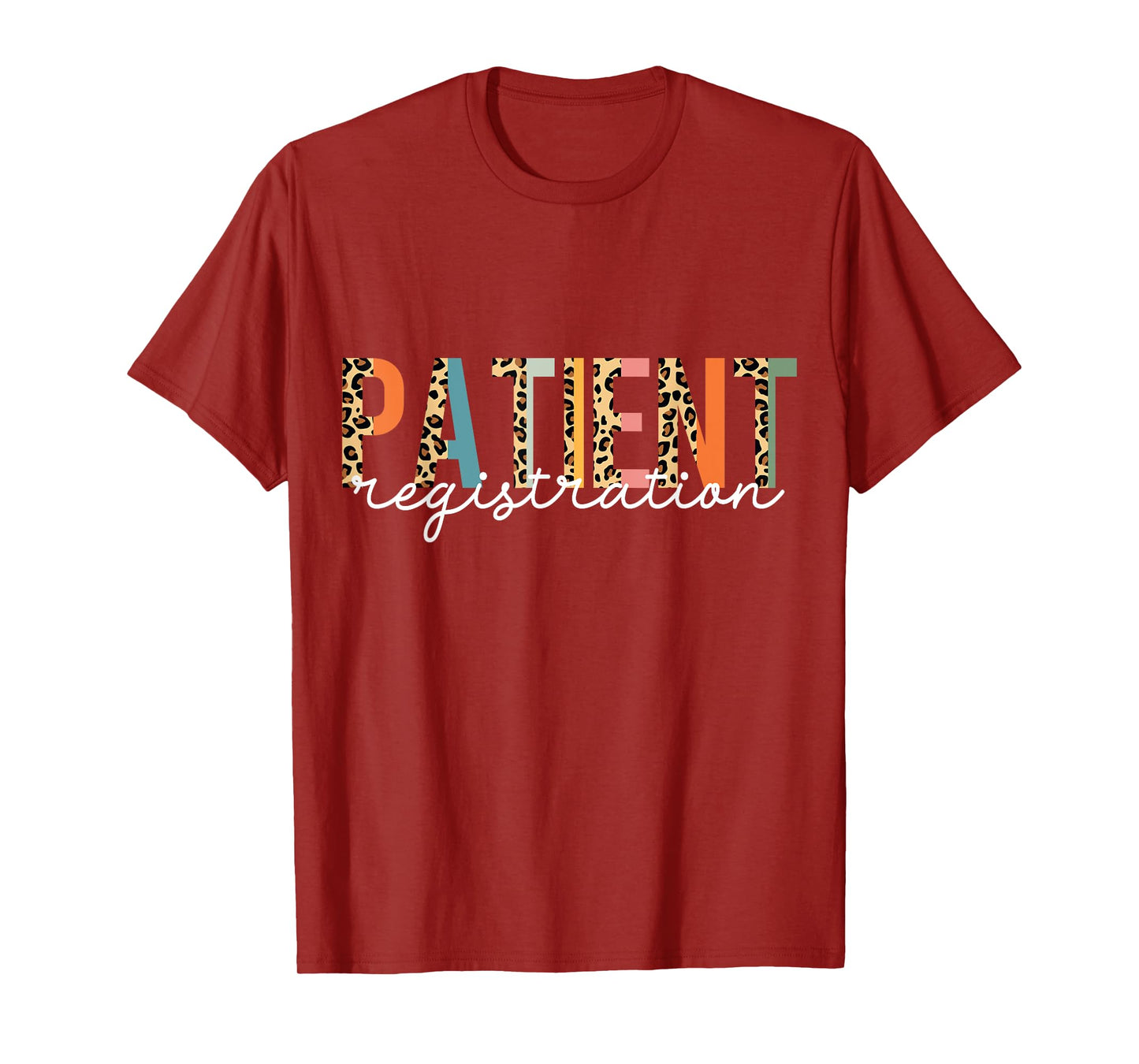 Patient Registration Registrar Emergency Department Leopard T-Shirt