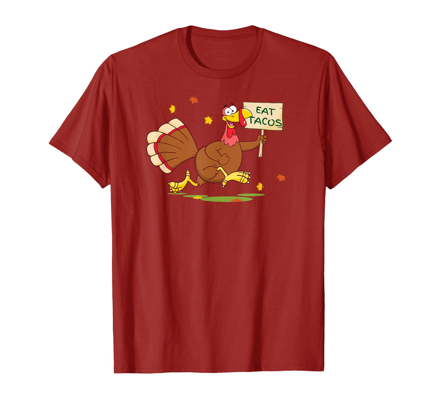 Funny Thanksgiving Turkey Says EAT TACOS Thanksgiving T-Shirt