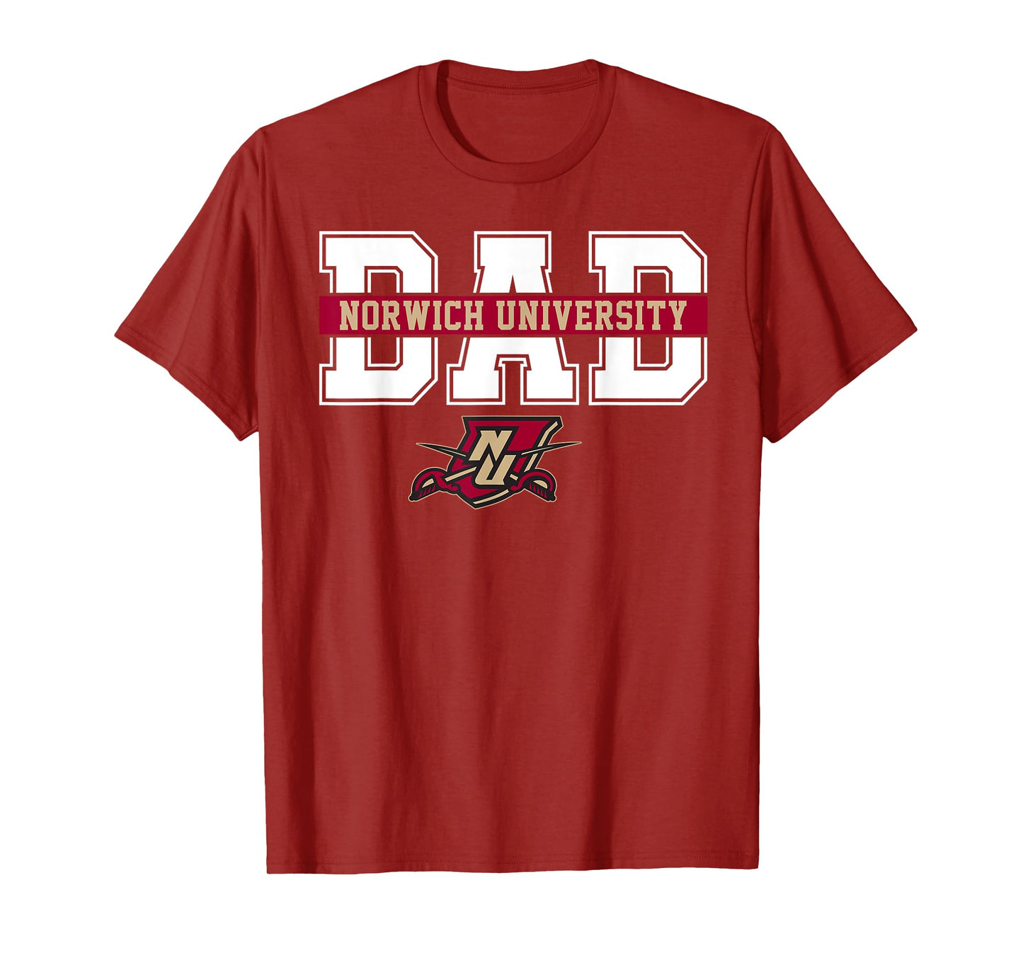 Norwich University Dad Father Arch Vintage Design Men T-Shirt