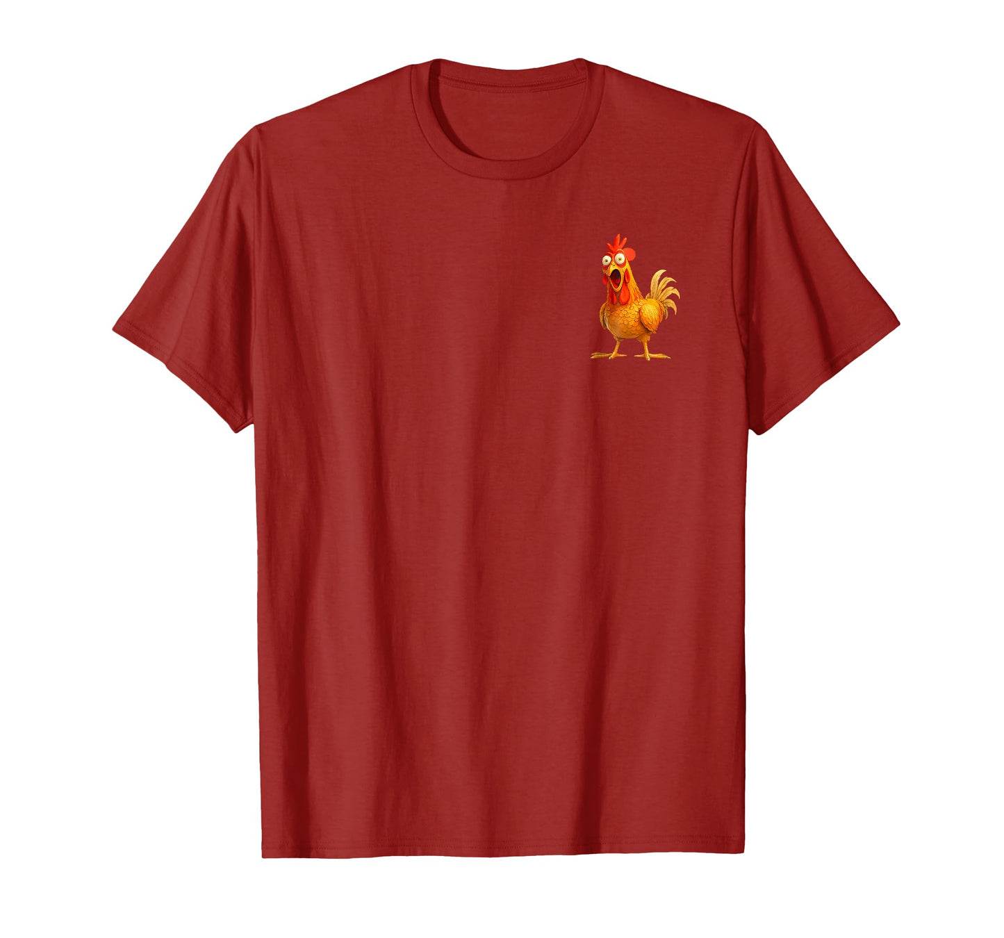 F-Caw-F Funny Chicken Humor Quote Rooster Meme (2 Side) T-Shirt