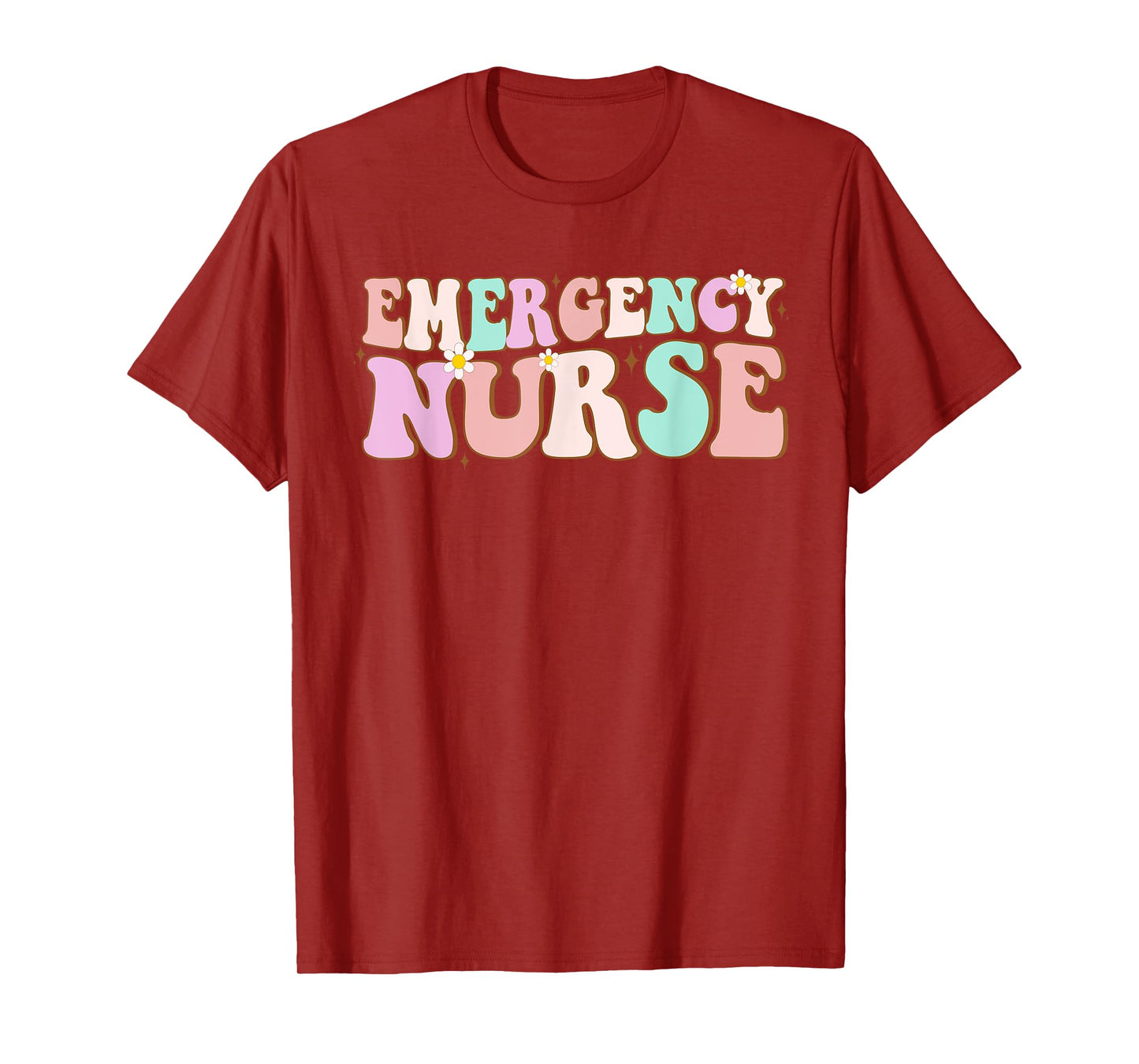 groovy ER Nurse Emergency Nurse School women nursing Room T-Shirt