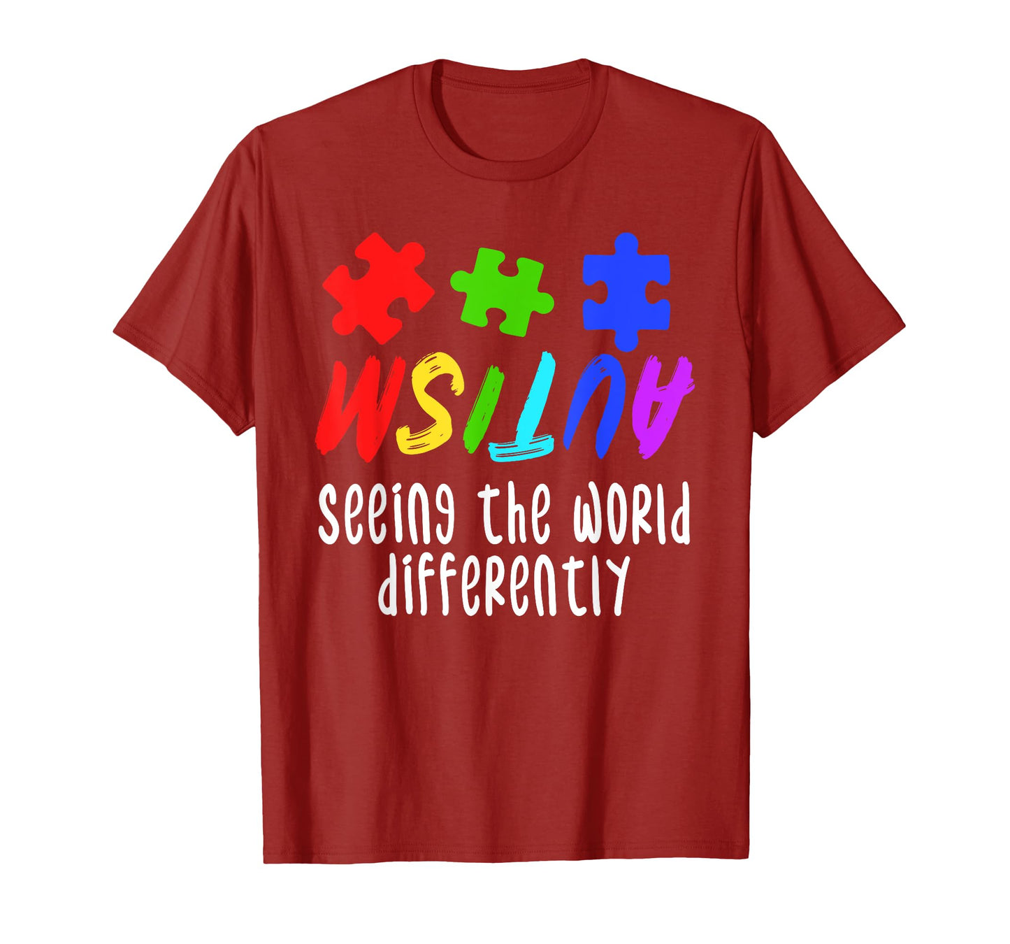 Autism Awareness Support Month Puzzle Gift | Mens & Womens T-Shirt
