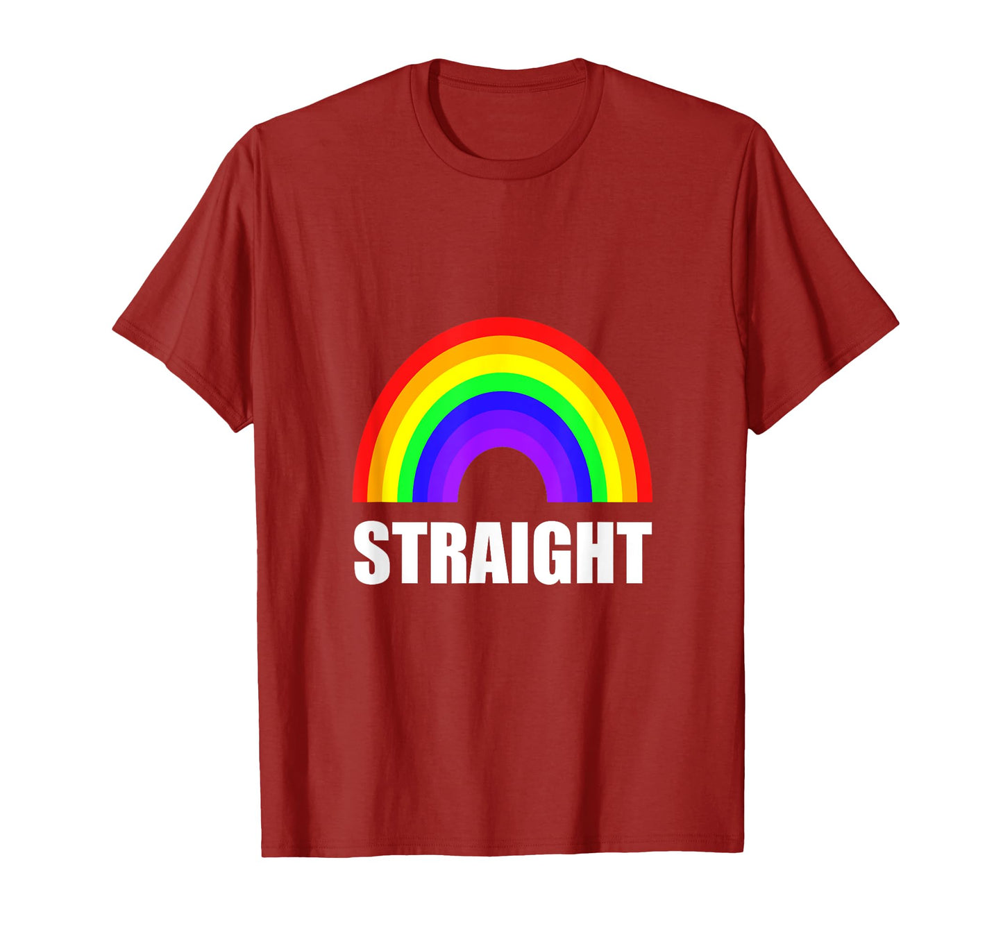 Straight Heterosexual Rainbow Funny T-Shirt T-Shirt