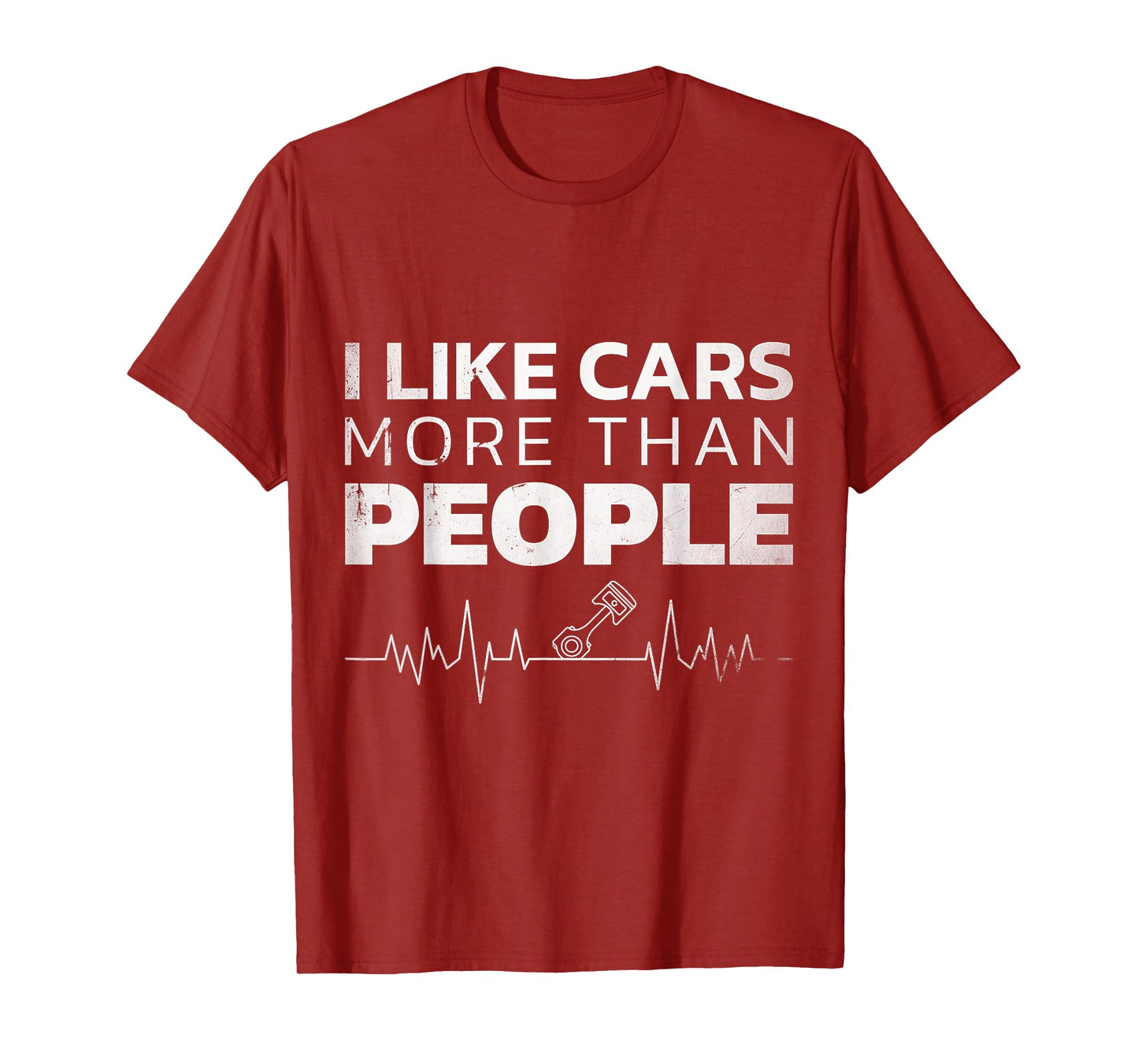 I like cars more than people men women T-Shirt