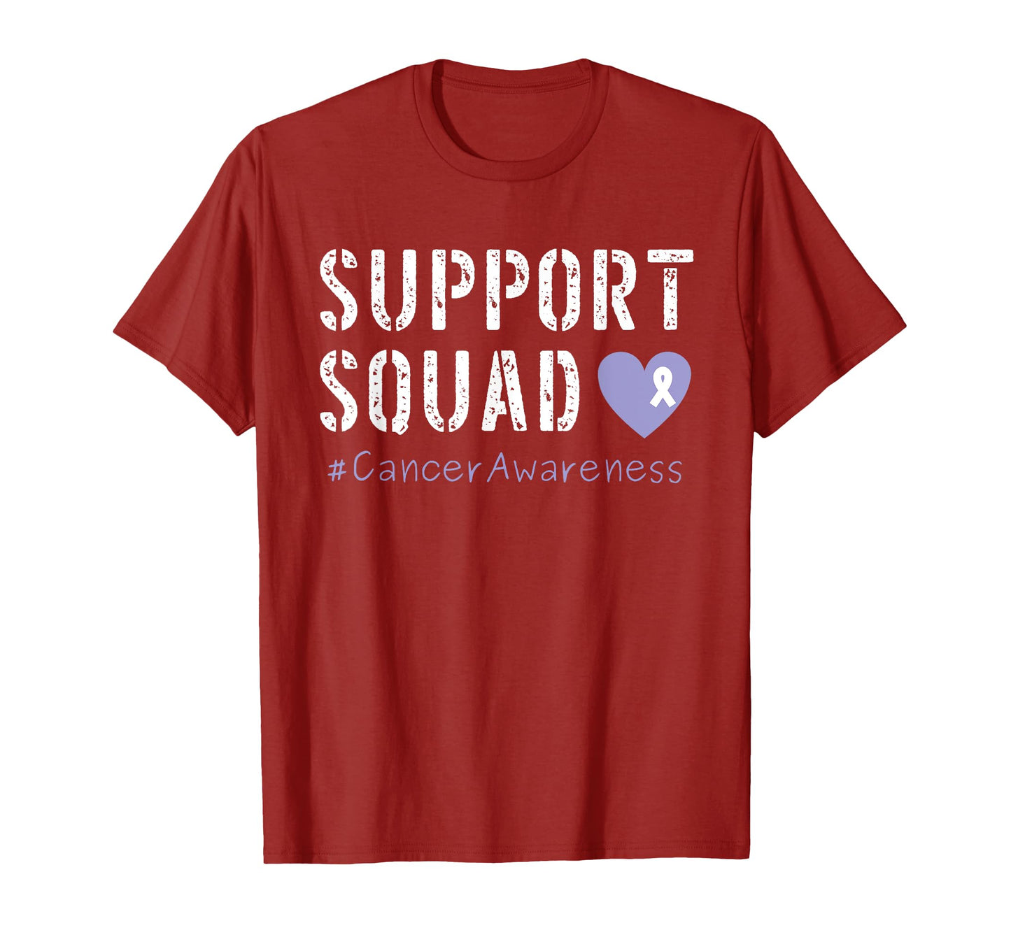Lavender Ribbon Men Women Kids Boys Girls Cancer Awareness T-Shirt